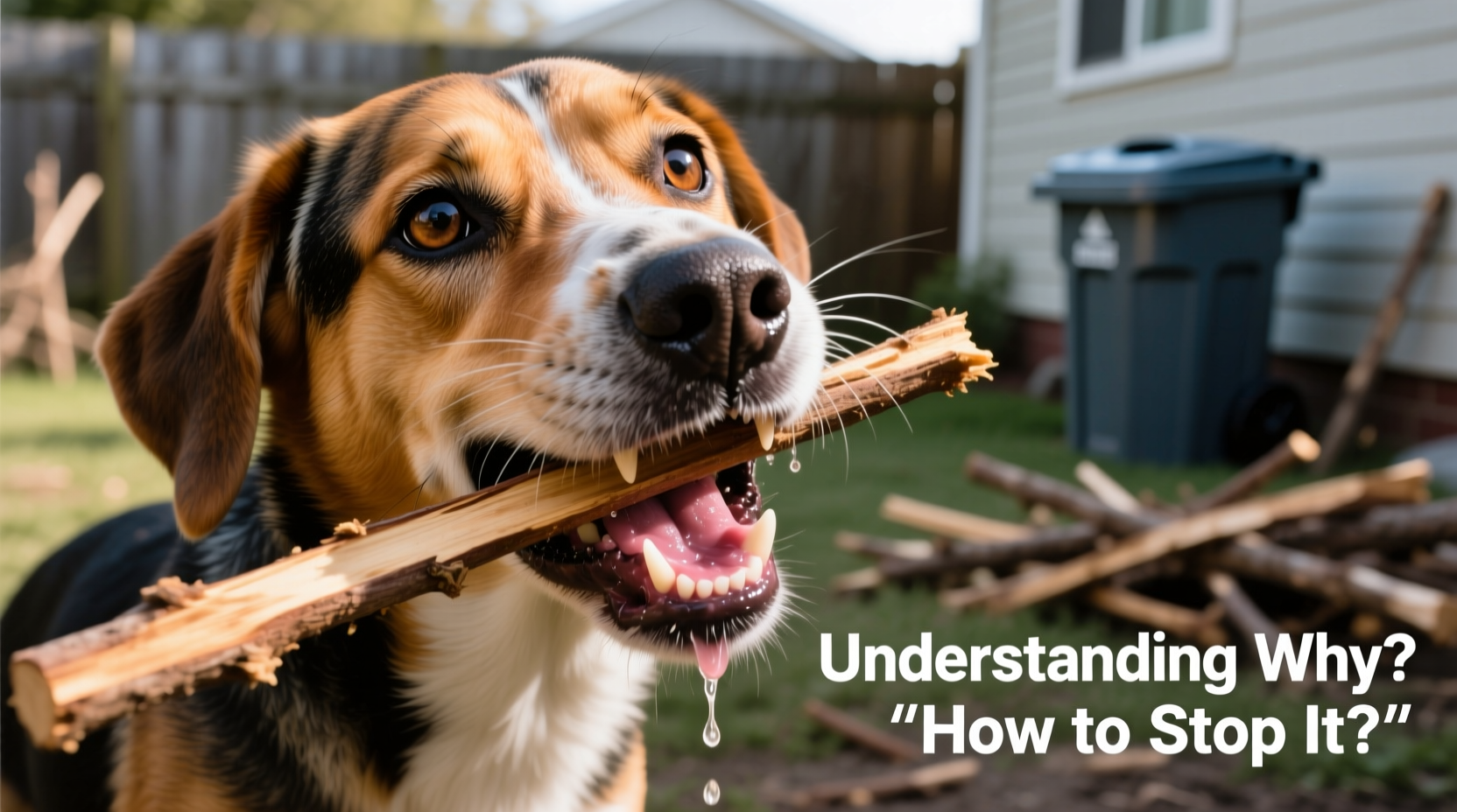 dog eating sticks understanding why how to stop it