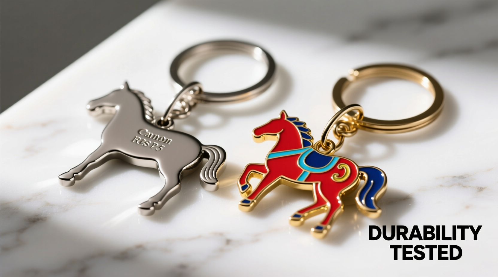 horse keychain vs enamel keychain are enamel keychains actually more durable or is it just the style 2