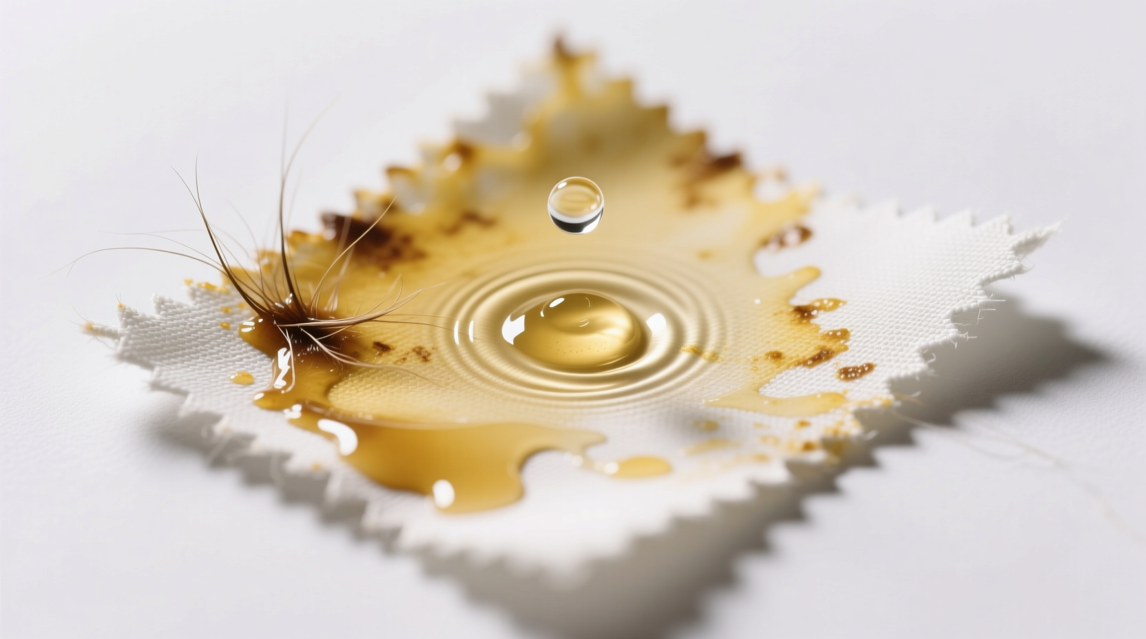 how to remove hairspray stains