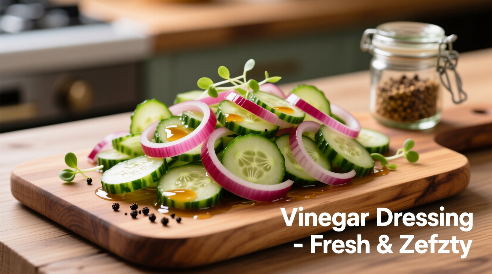 Perfect Cucumber and Onion Salad with Vinegar Recipe