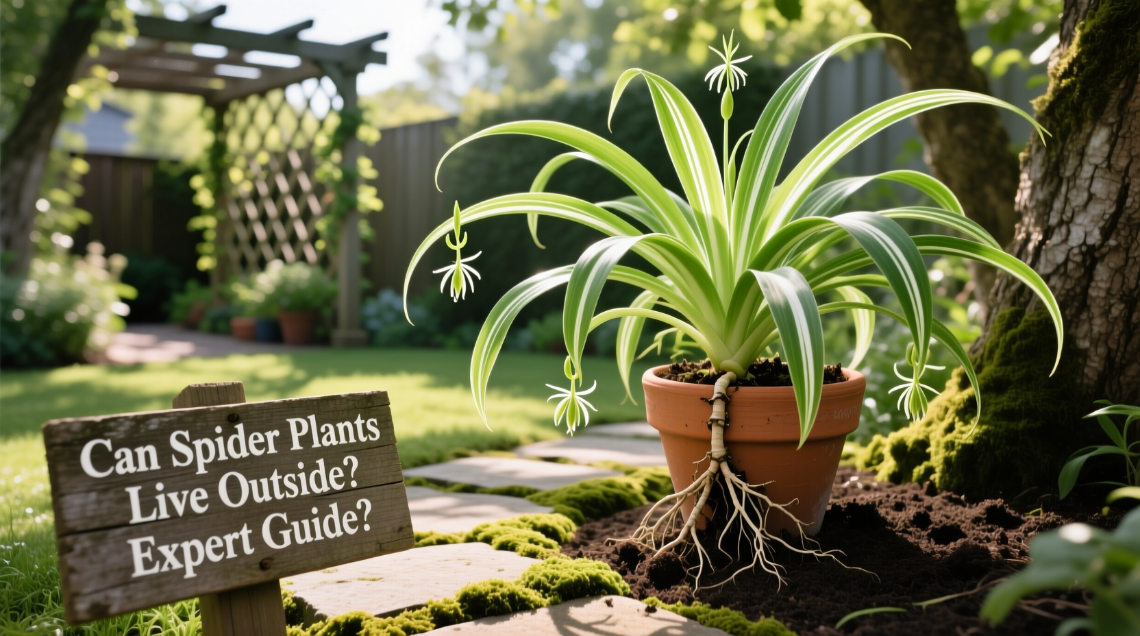 can spider plants live outside