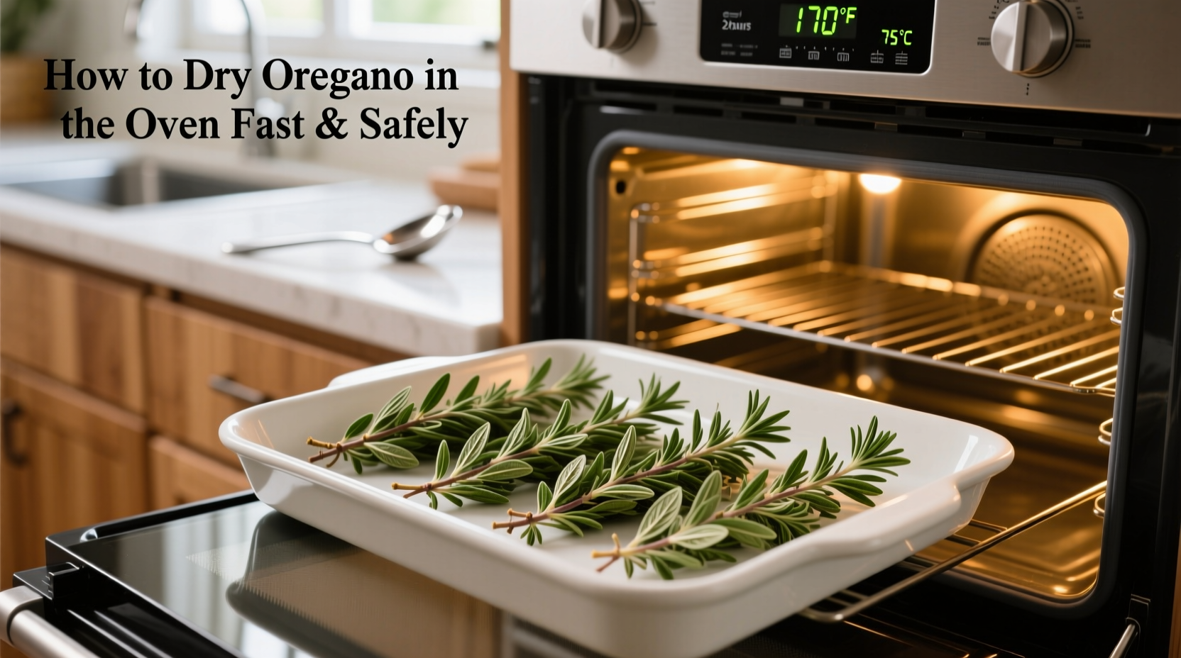 how to dry oregano in the oven