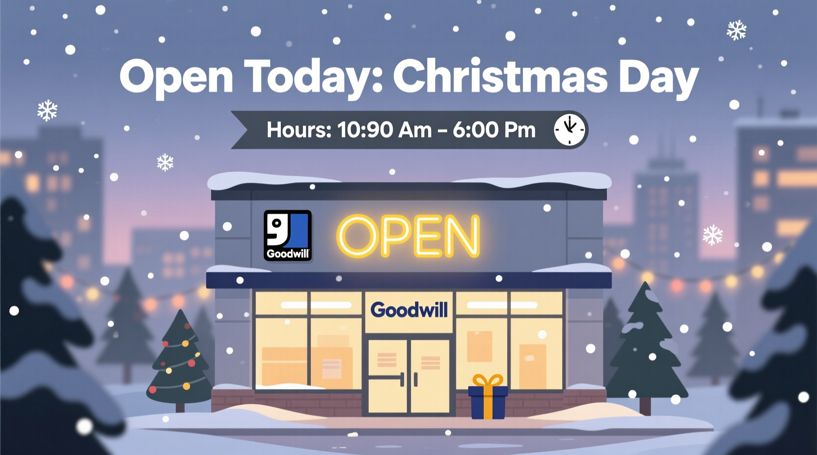 is goodwill open on christmas day