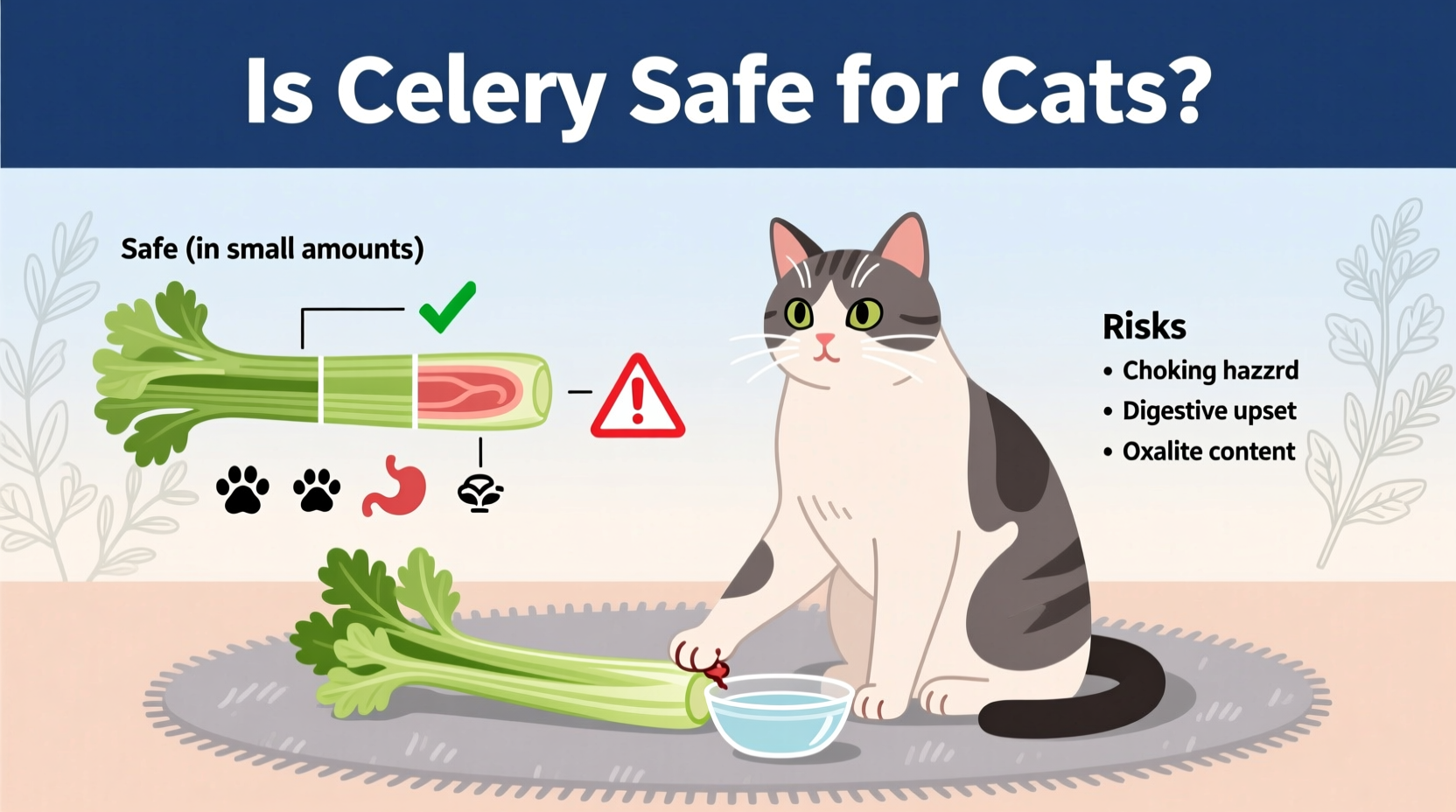 is celery safe for cats