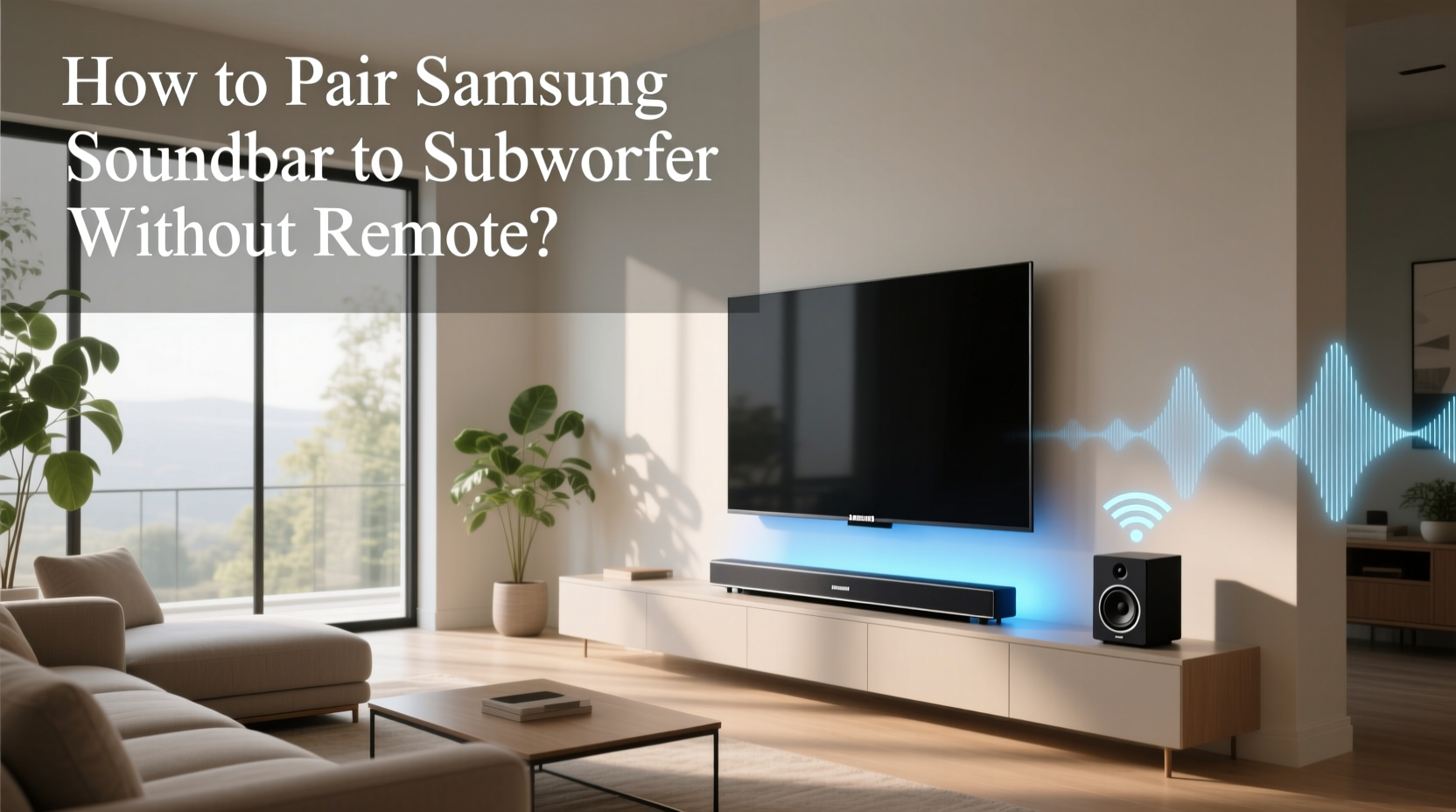 How to Pair Samsung Soundbar to Subwoofer Without Remote