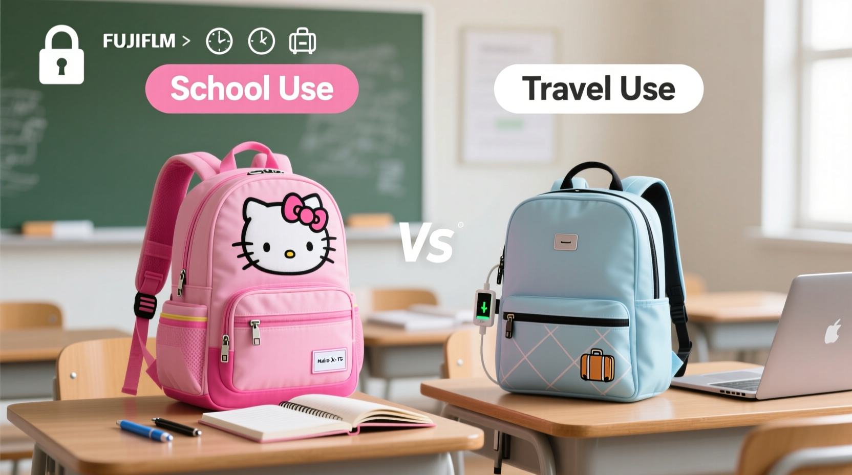 hello kitty school vs travel backpack which one is actually better for everyday use