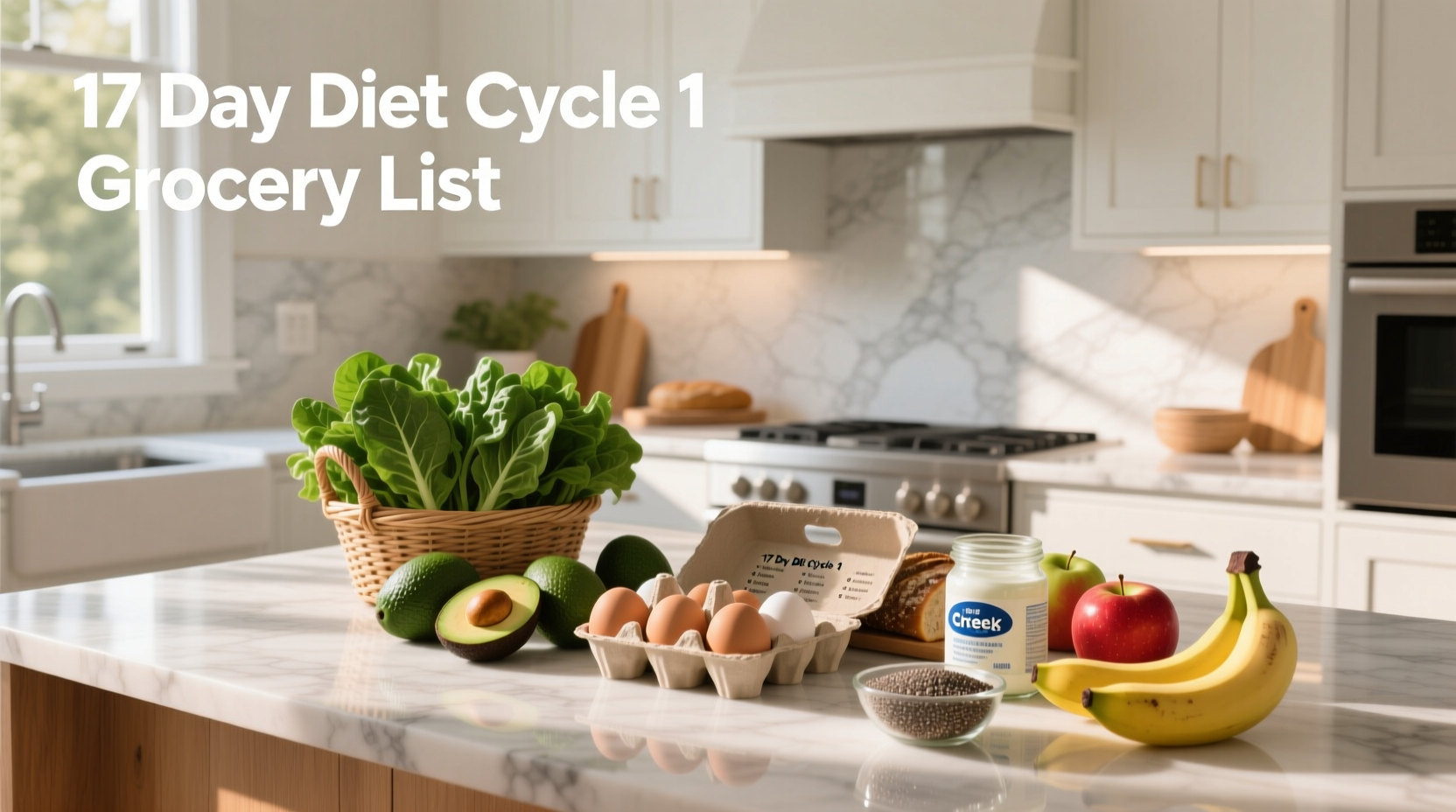 17 day diet cycle 1 grocery list guide