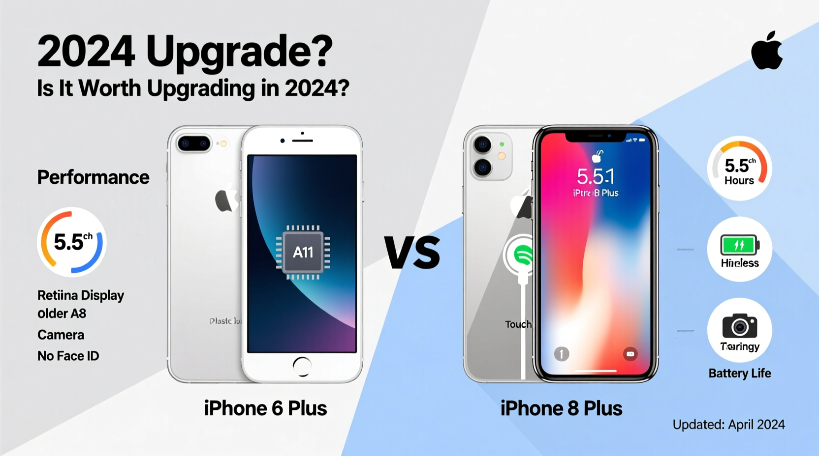 iphone 6 plus vs 8 plus is it worth upgrading in current year