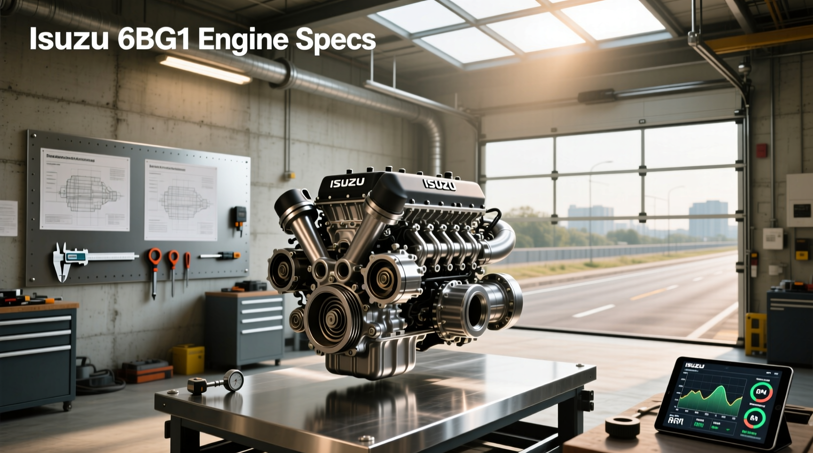 What are the Isuzu 6BG1 engine specs and performance details?