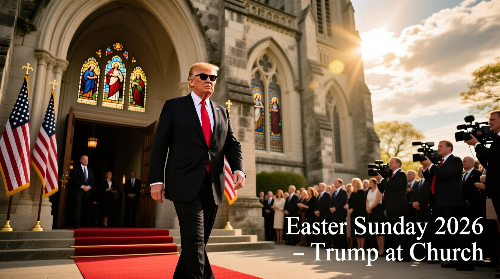 did trump go to church easter sunday 2026