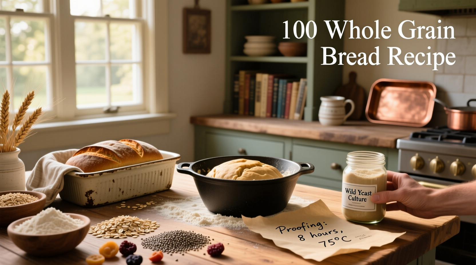100% whole grain bread recipe guide