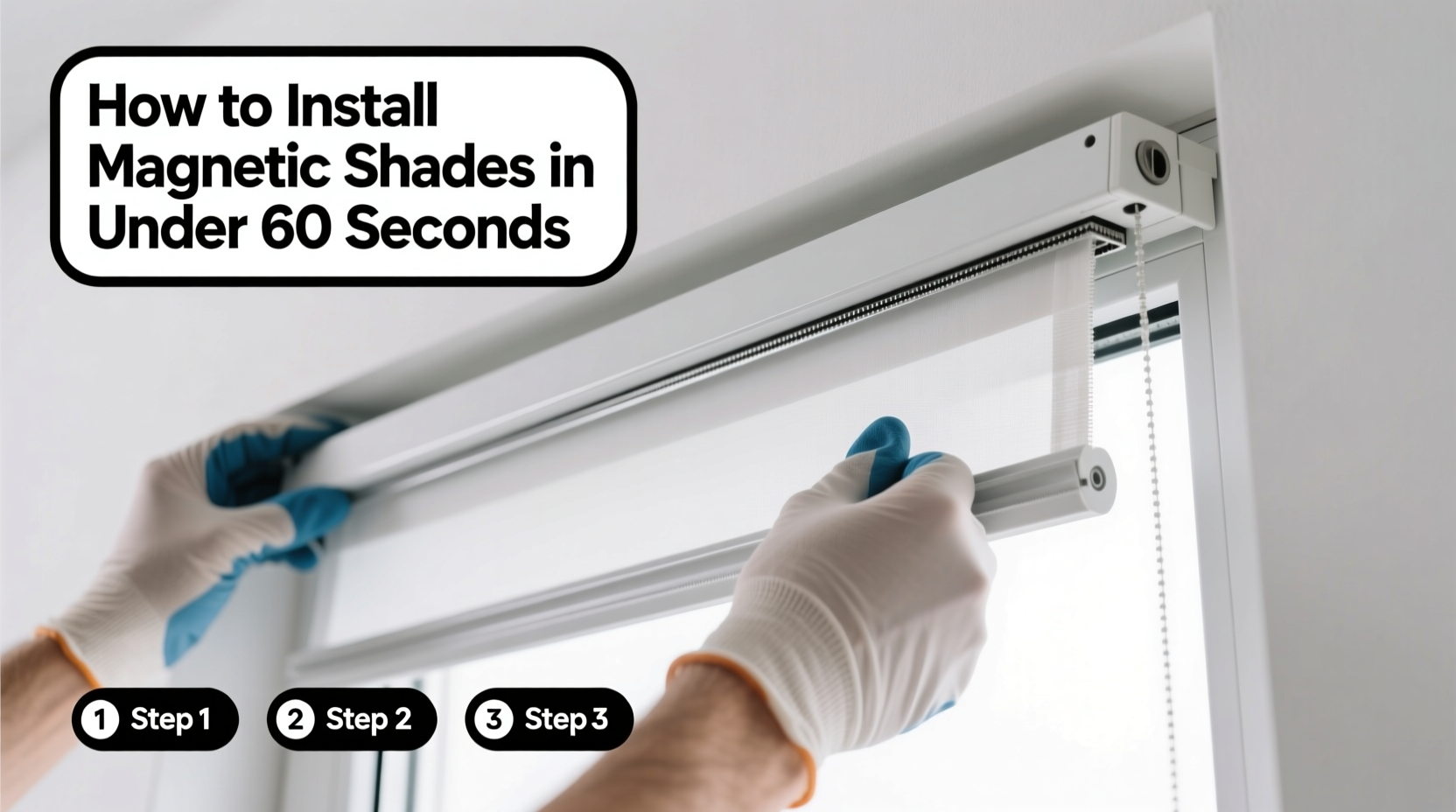 install magnetic shade 60 seconds