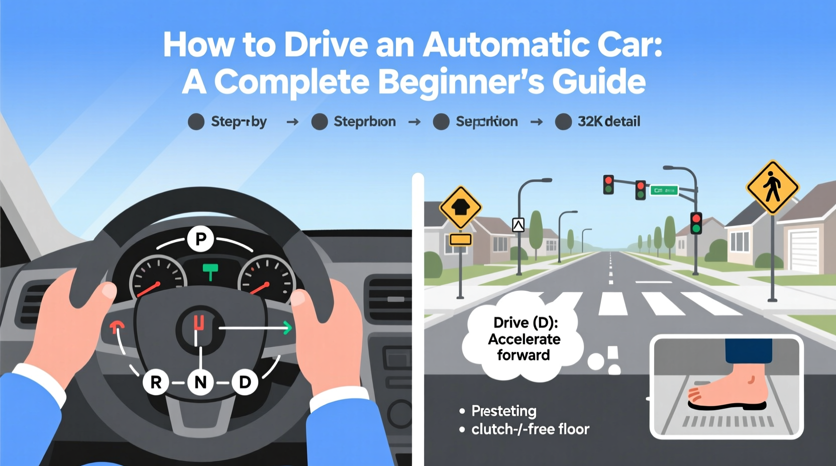 how do you drive an automatic car