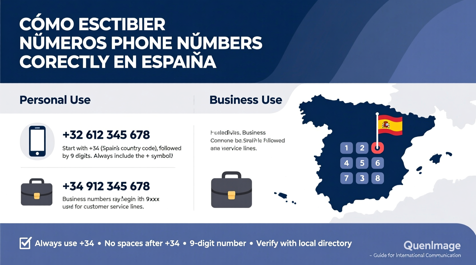 complete guide how to write mobile phone numbers correctly in spain for personal and business use