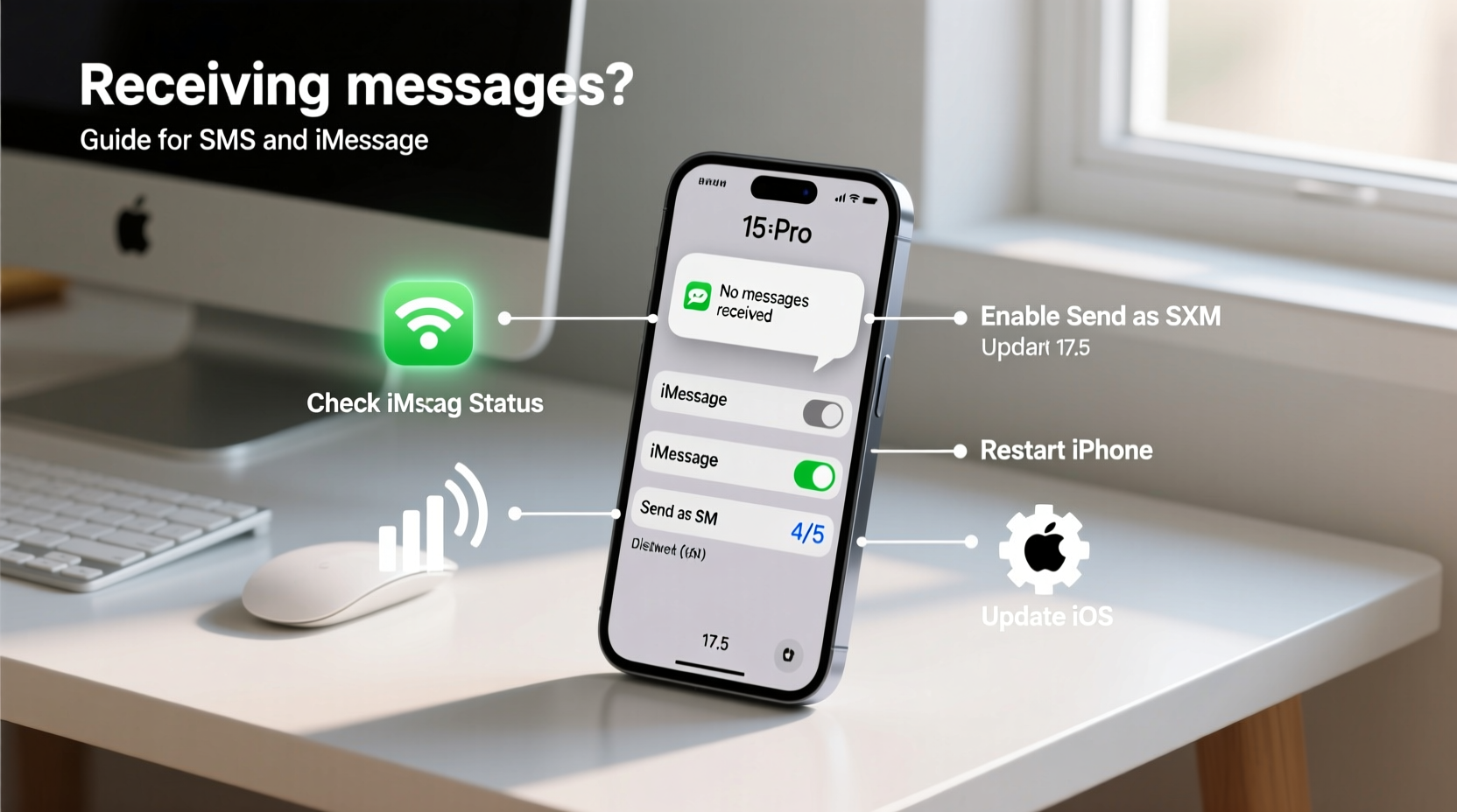 iphone not getting messages troubleshoot fix sms imessage
