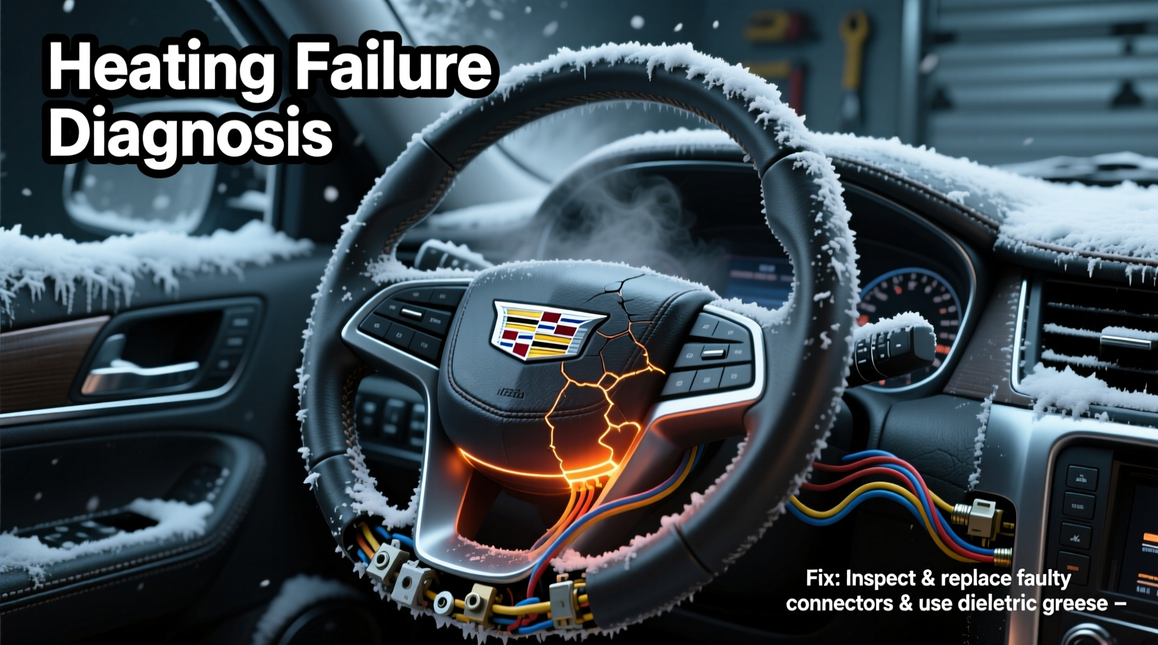 cadillac steering wheel heating winter fail
