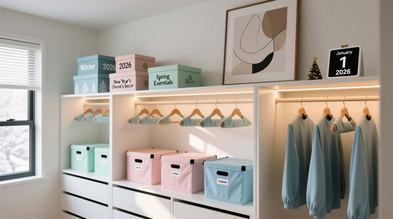 closet storage organization new year amazon january 2026