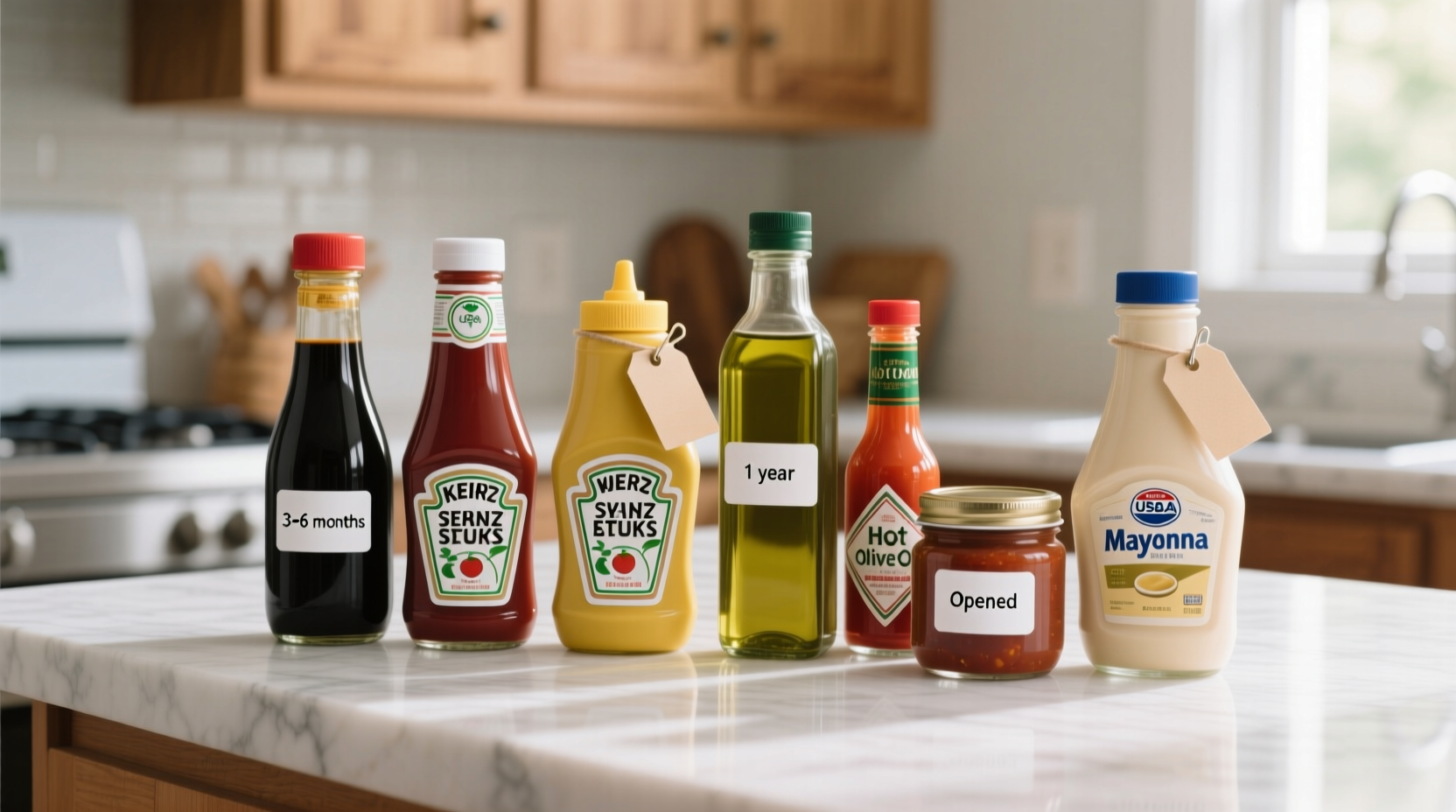 how long condiments last in fridge after opening