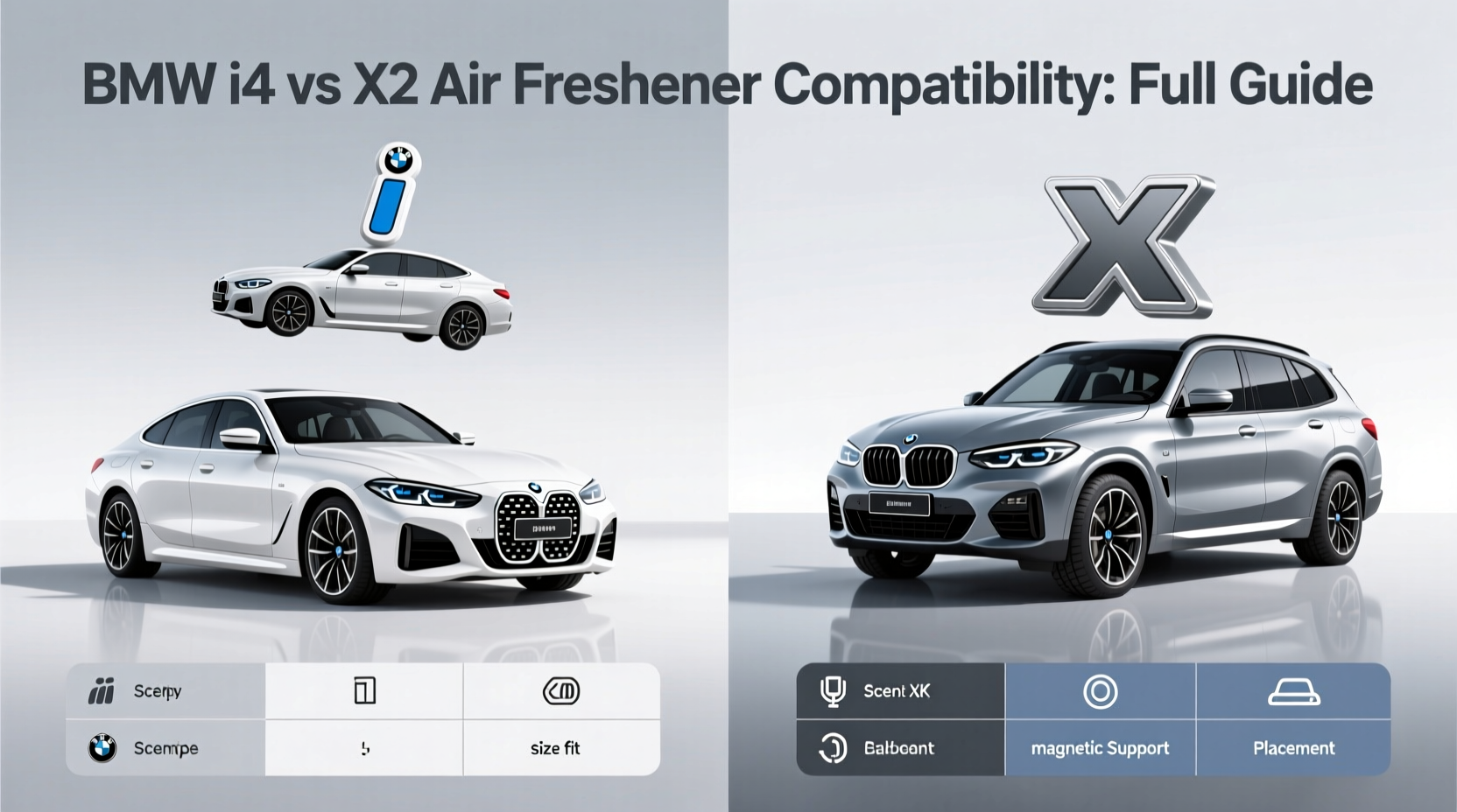 bmw i4 vs x3 air freshener compat