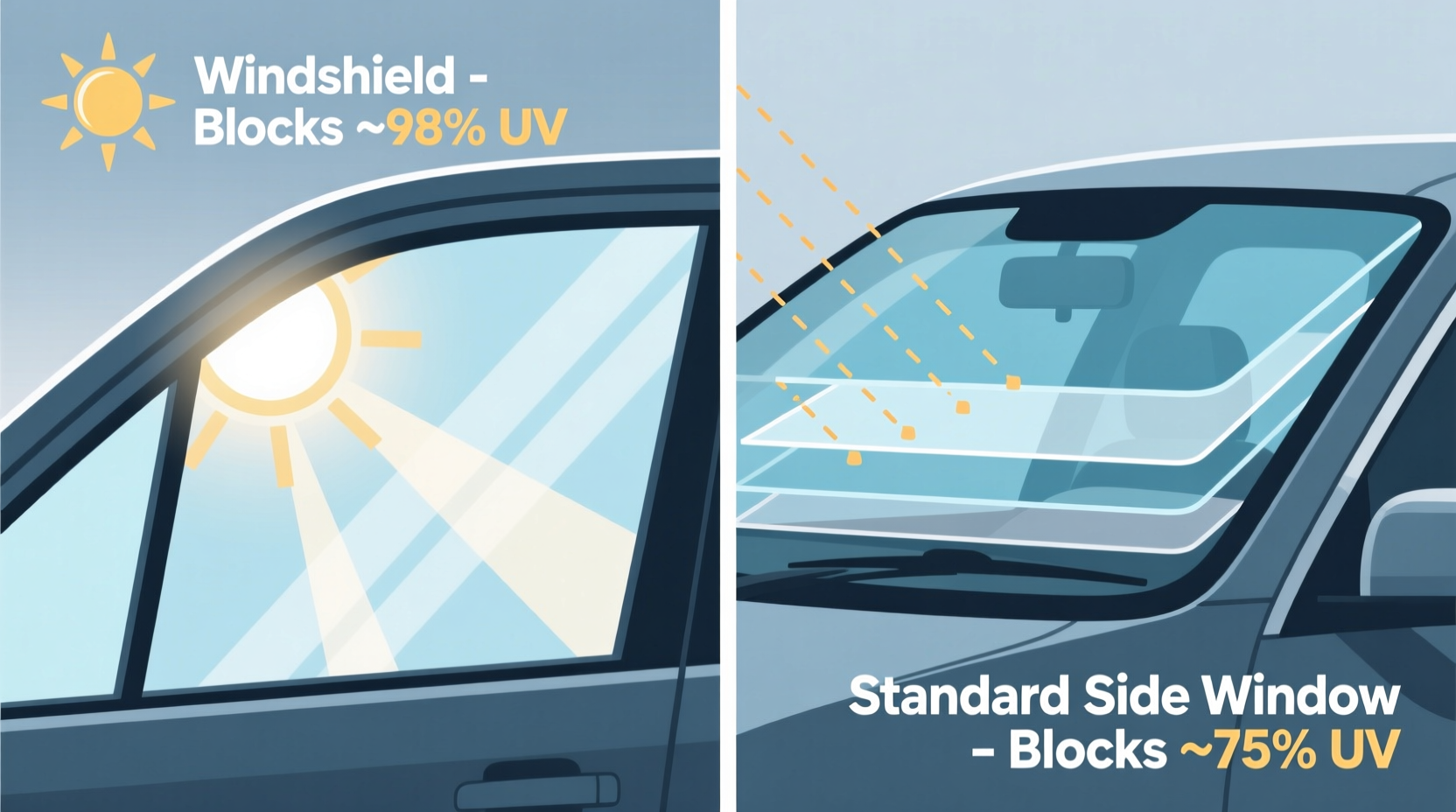 do car windows block uv light