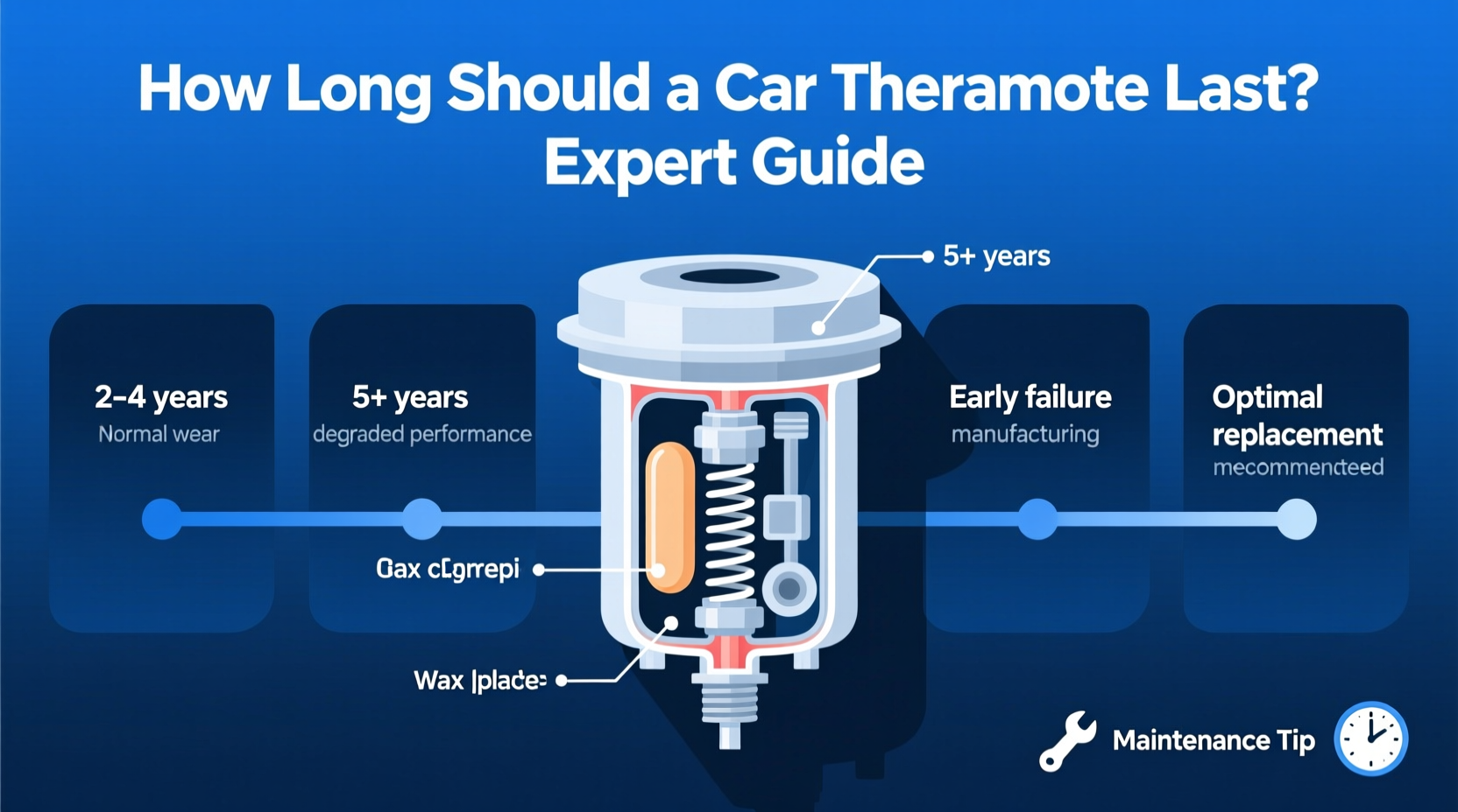 how long should a thermostat last in a car