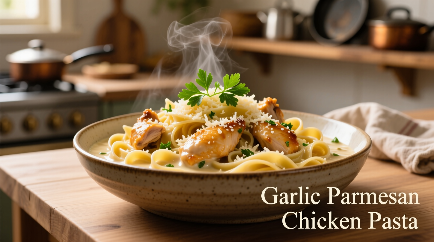 Perfect Garlic Parmesan Chicken Pasta in 30 Minutes