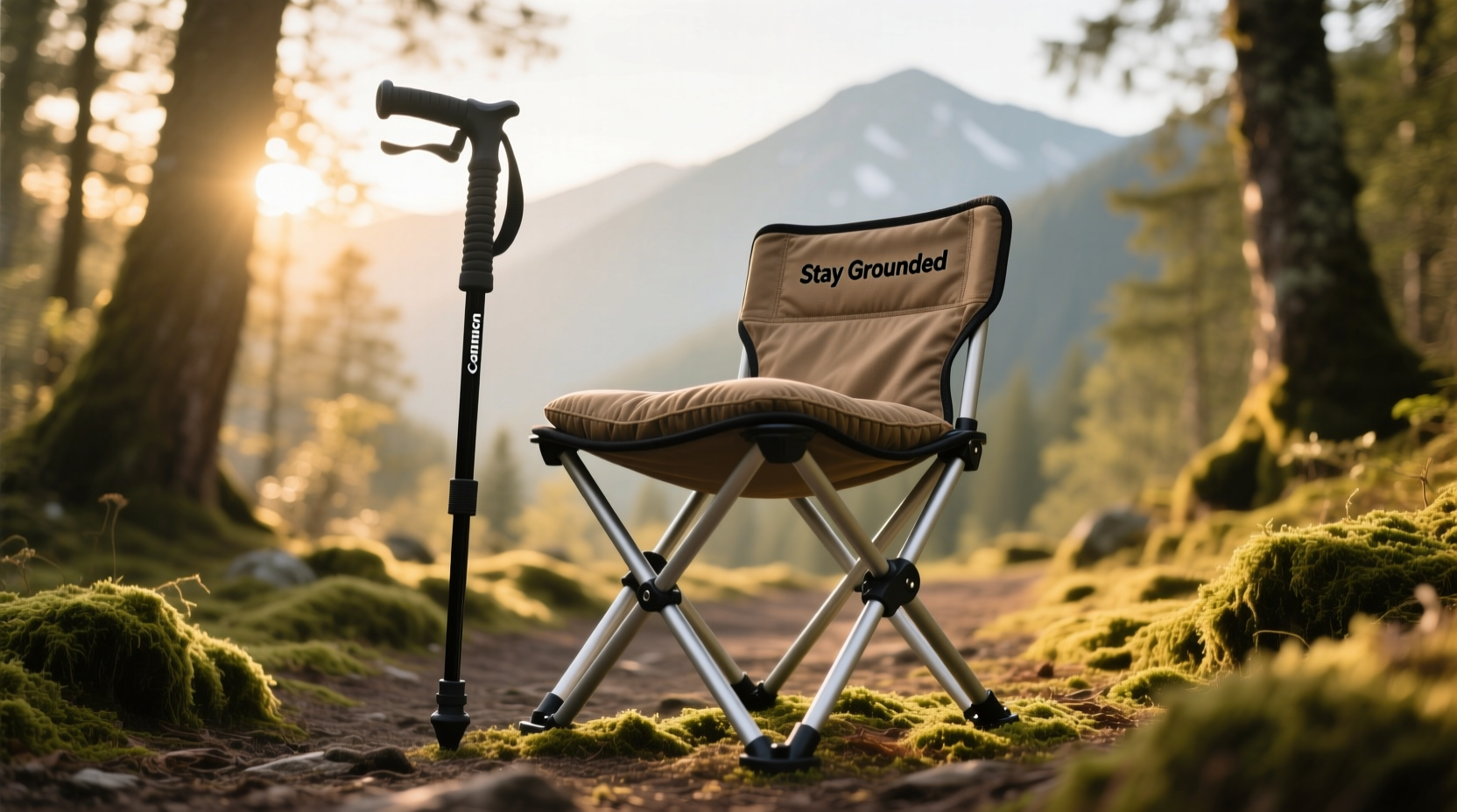 folding and portable walking stick seats for comfortable on the go resting