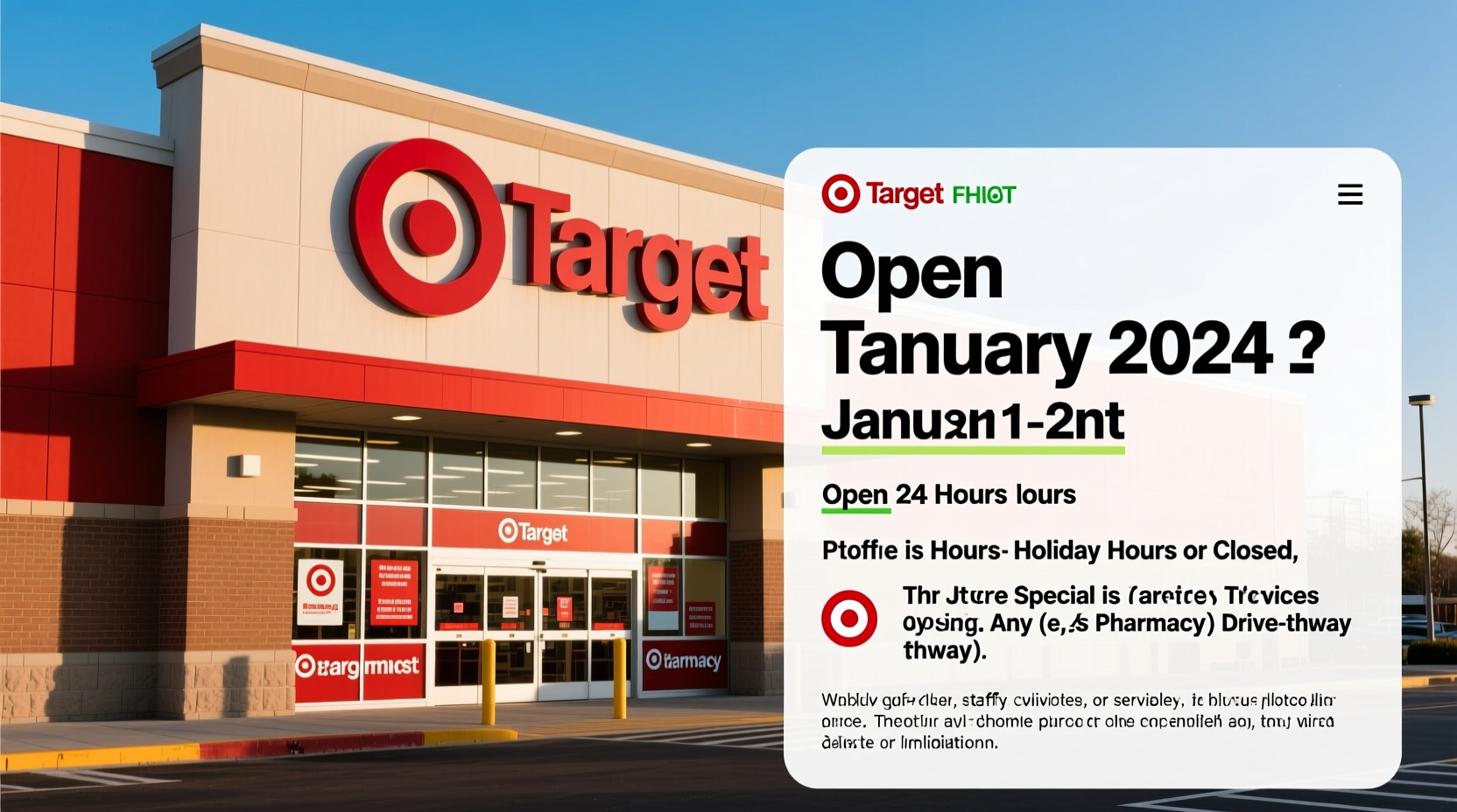 is target open on january 1st