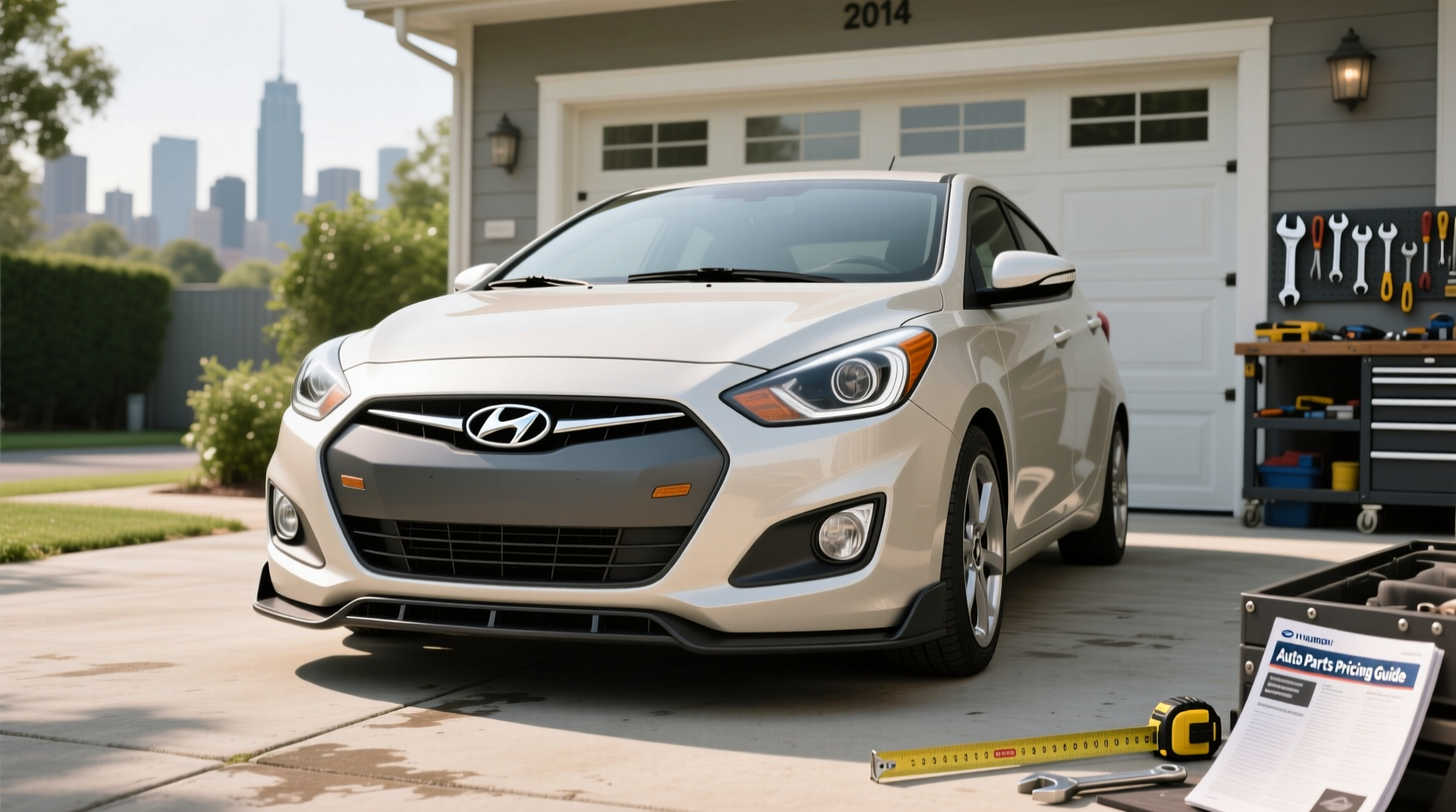 2014 Hyundai Accent Front Bumper Guide