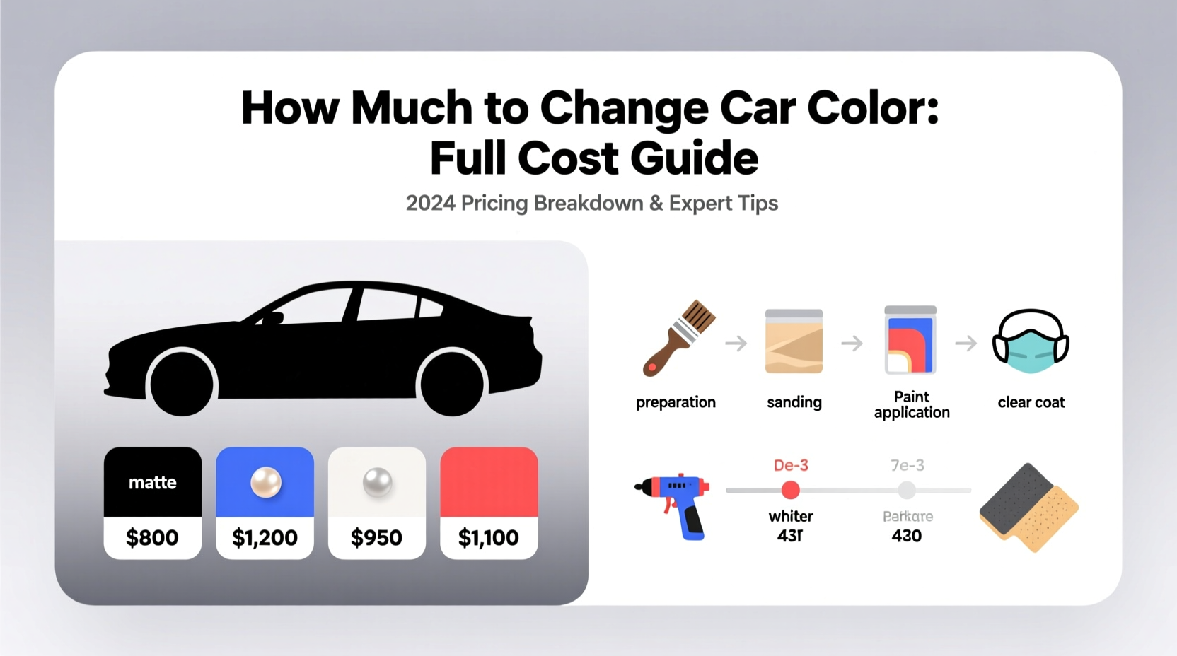 how much change color of car