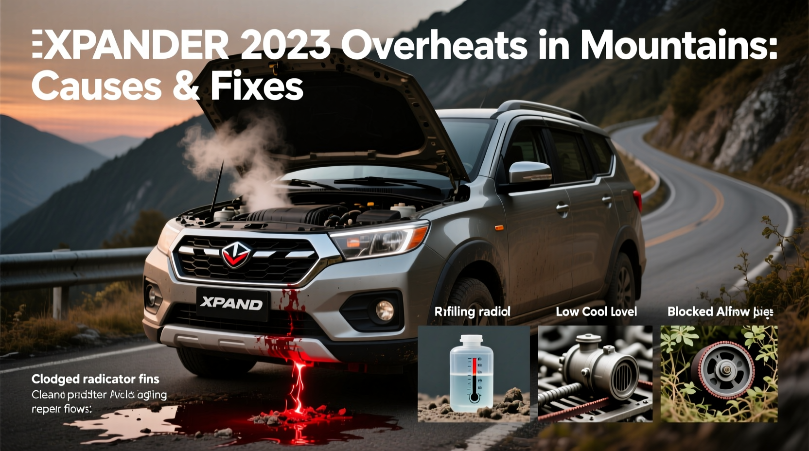 xpander 2023 overheat mountains
