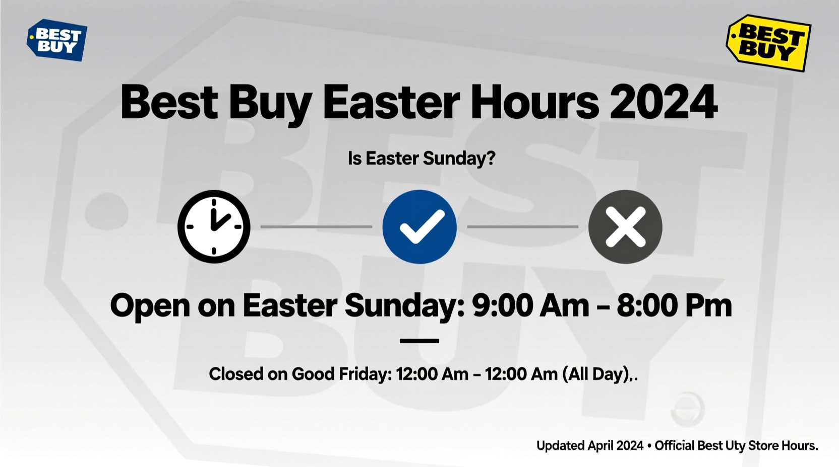 will best buy be open on easter