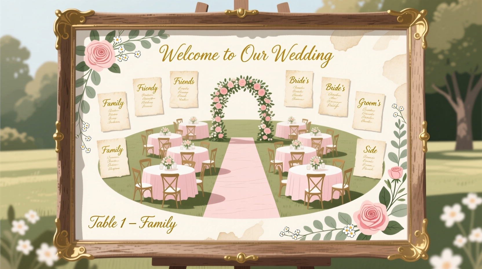 how to make a seating plan for a wedding