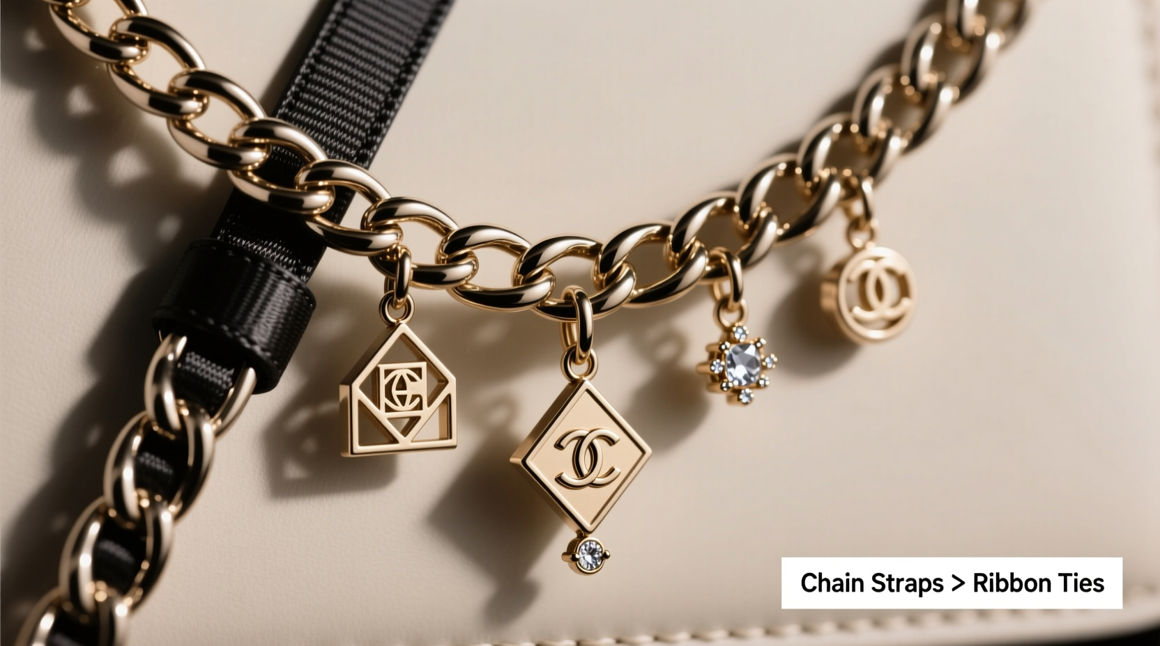bag charms are chain straps actually more secure than ribbon ties