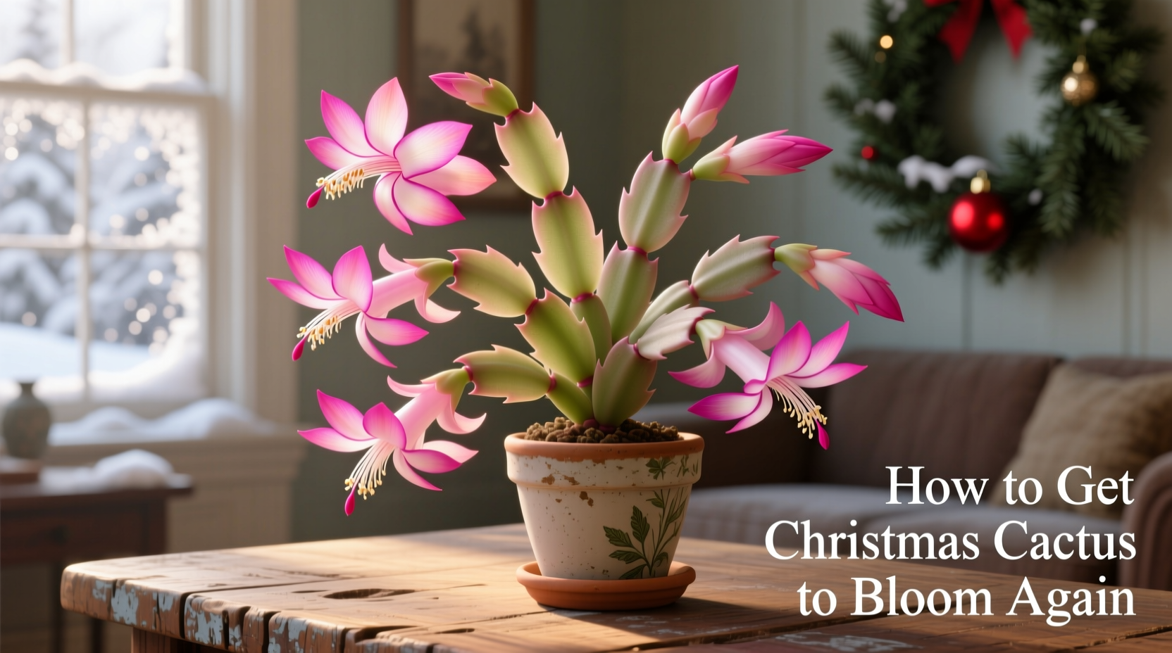 how to get christmas cactus to bloom again