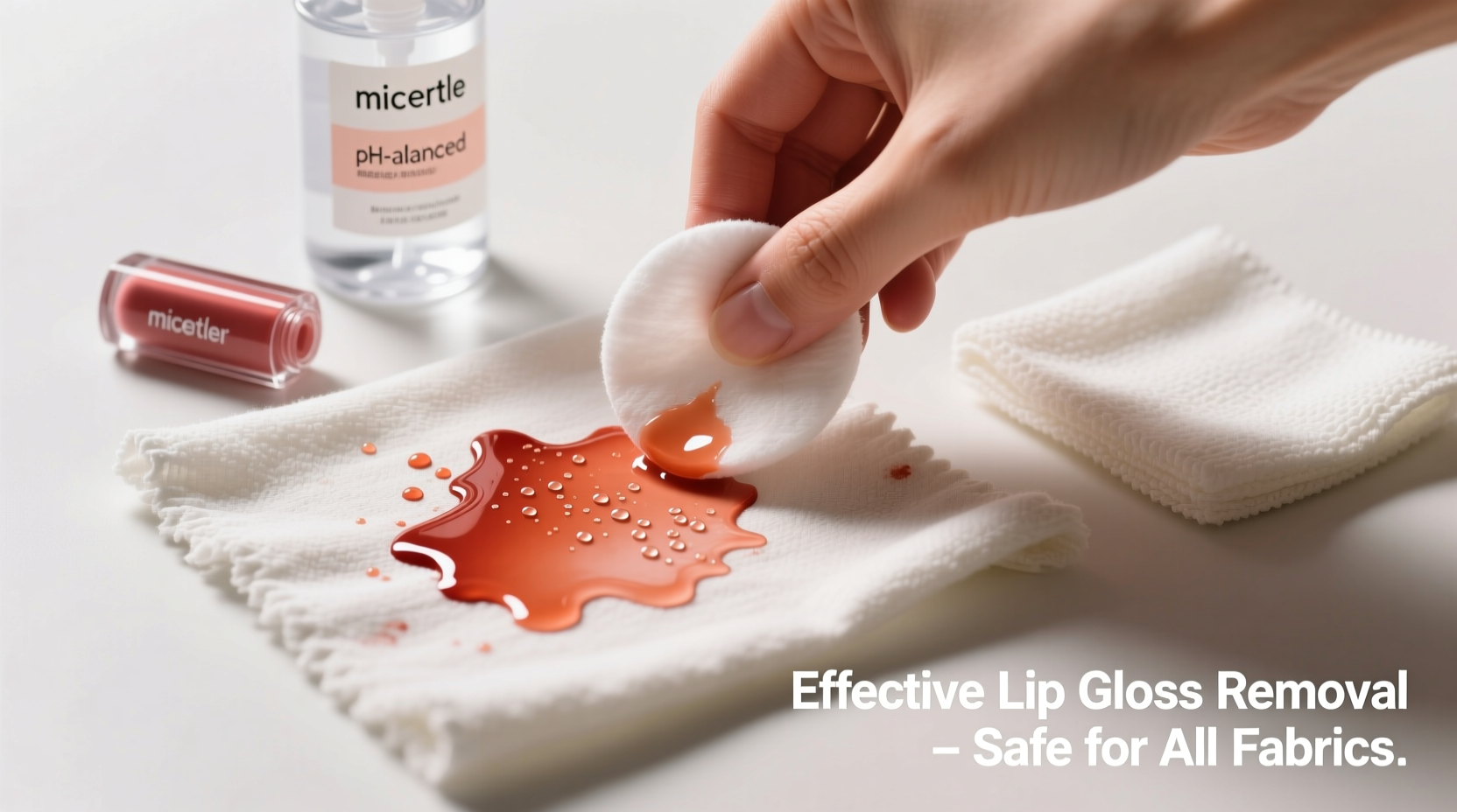 effective methods to remove lip gloss stains from clothes without damaging fabric