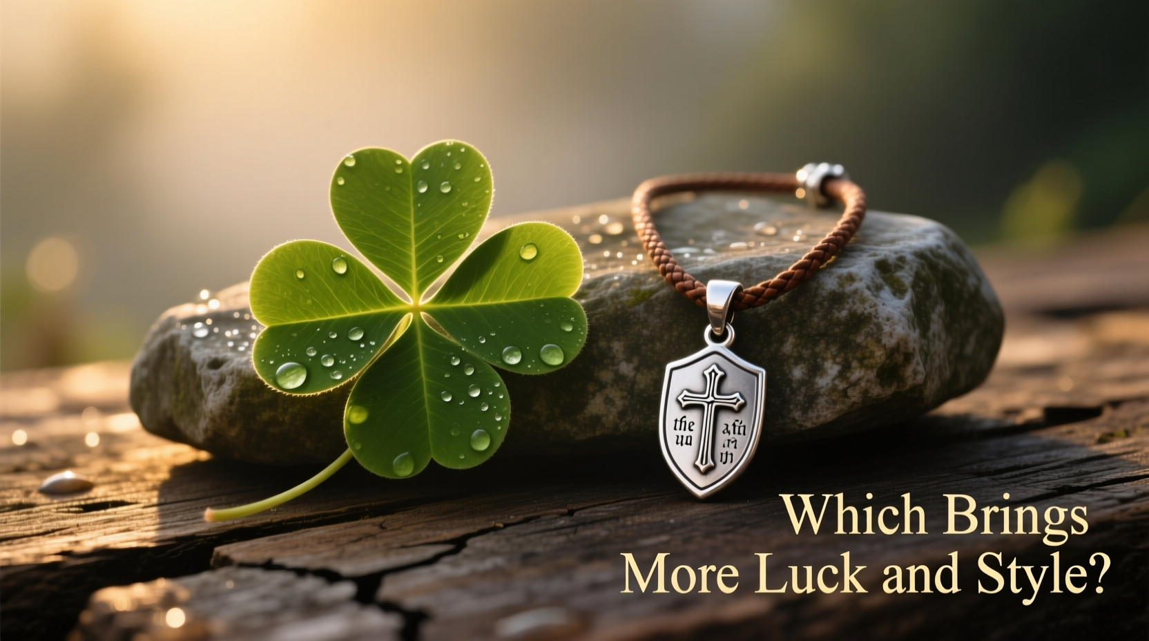 four leaf clover vs religious necklace which brings more luck and style