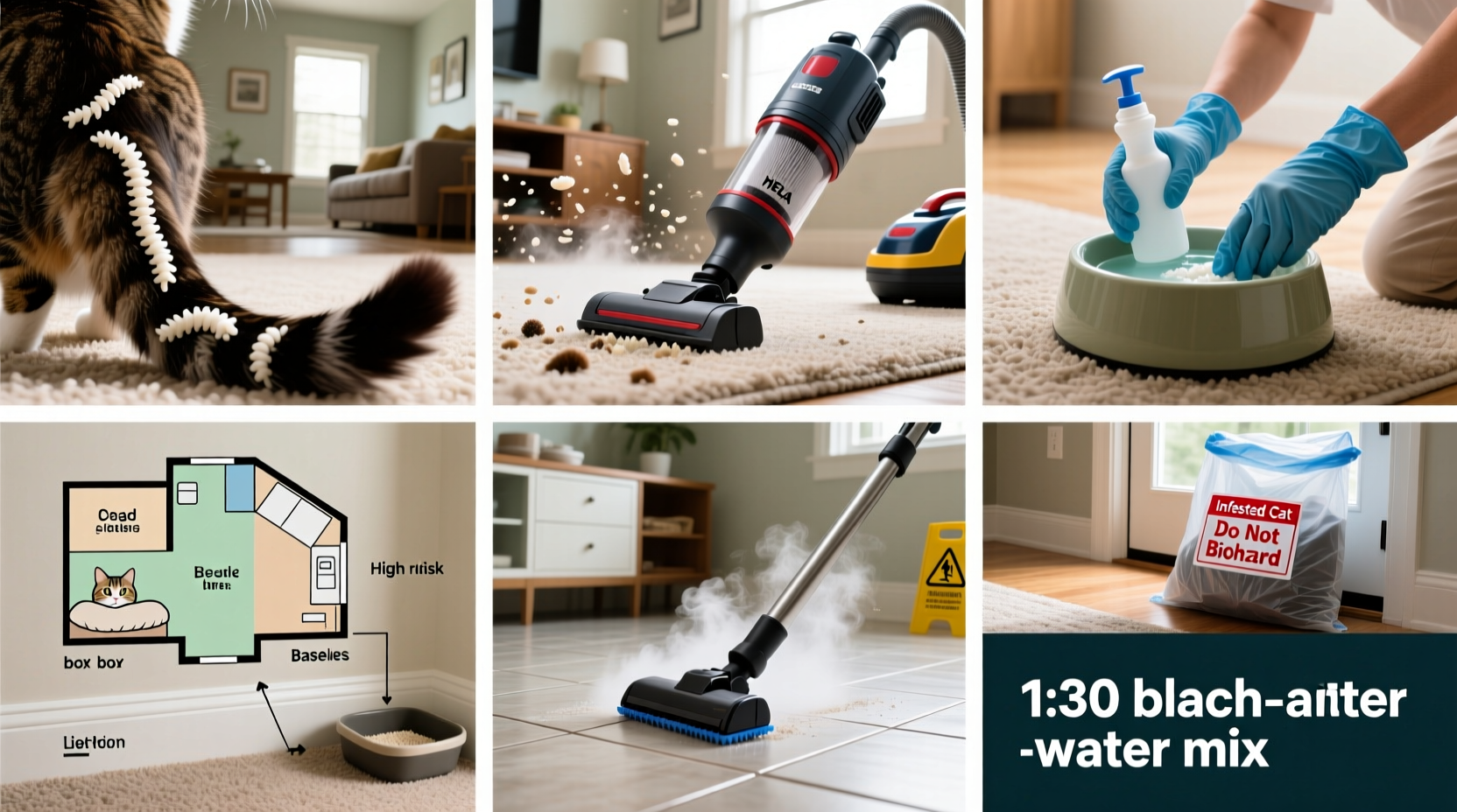 effective post tapeworm cleaning a step by step guide to safely sanitize your home after cat infestation