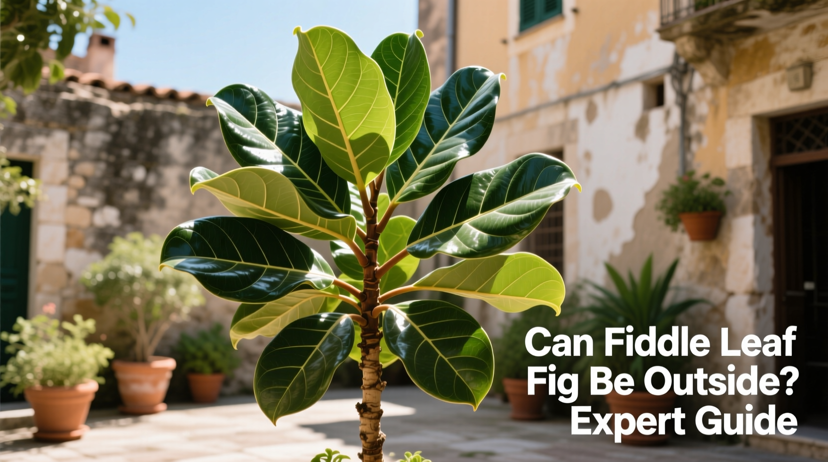 can fiddle leaf fig be outside