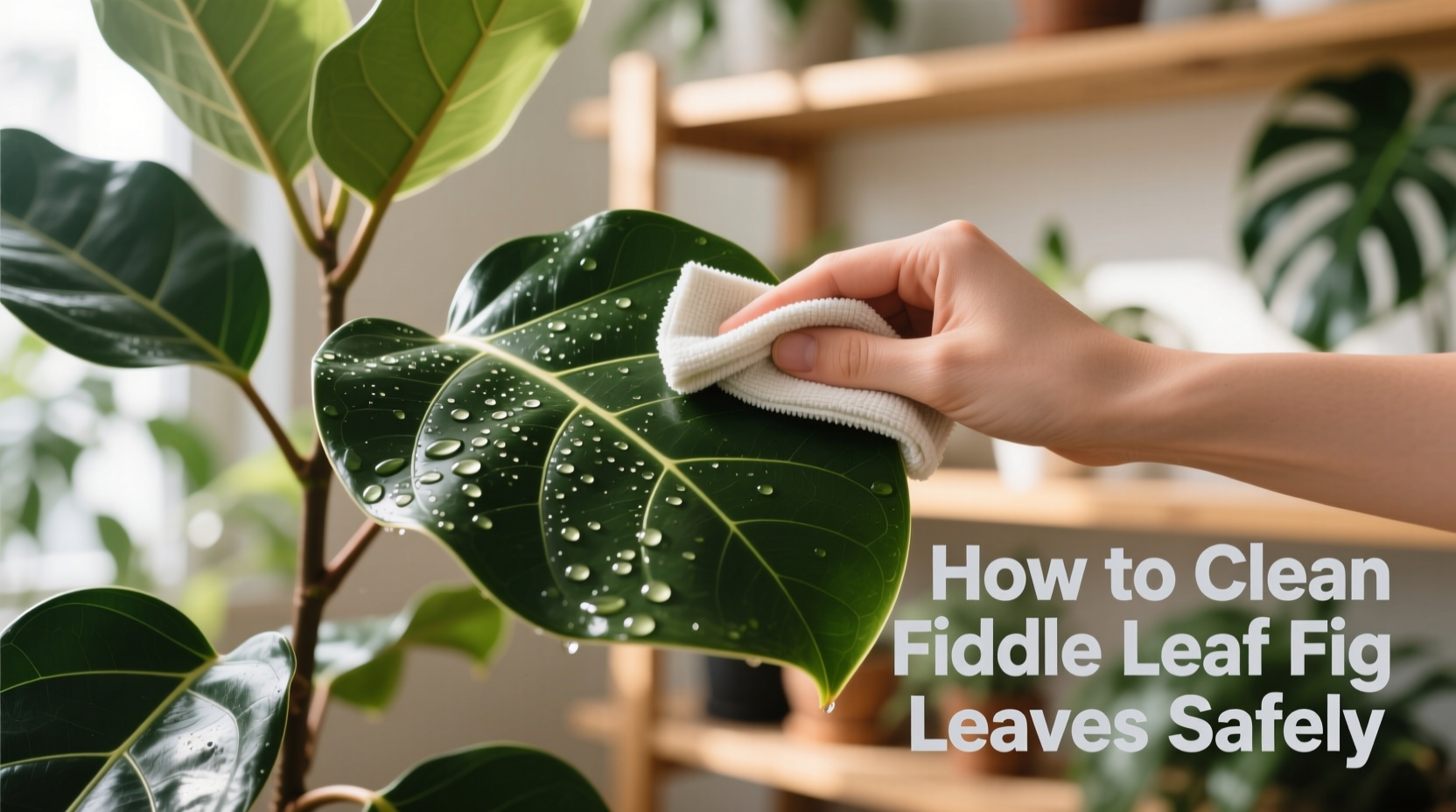 how to clean fiddle leaf fig leaves