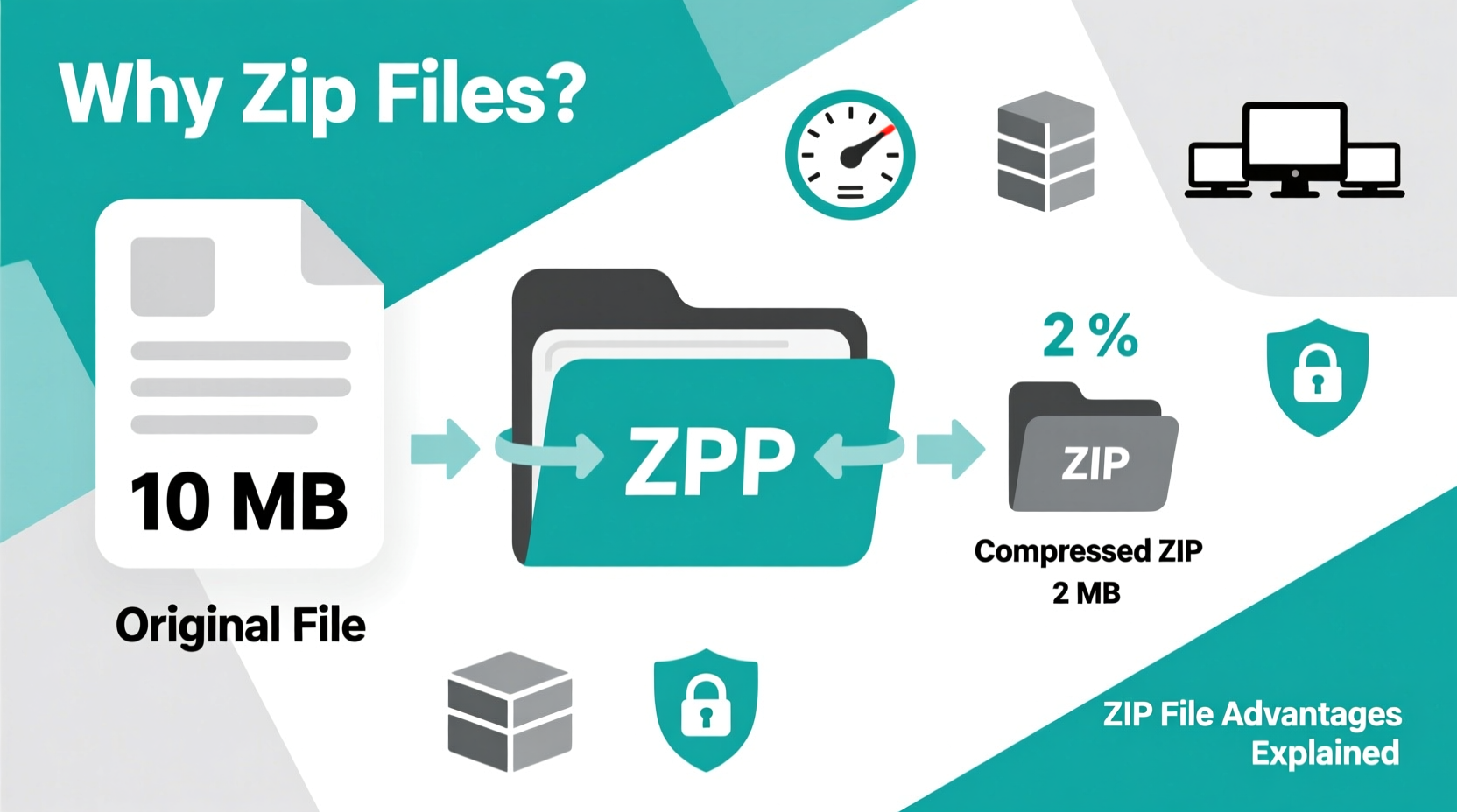 why are files zipped understanding zip file advantages