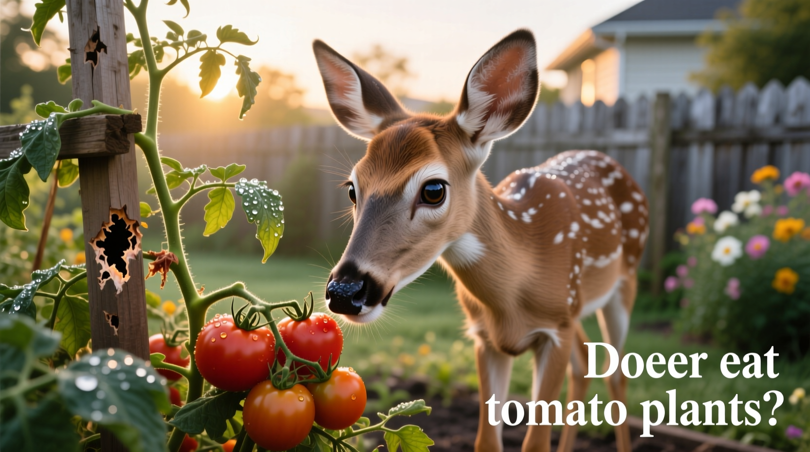 do deer eat tomato plants