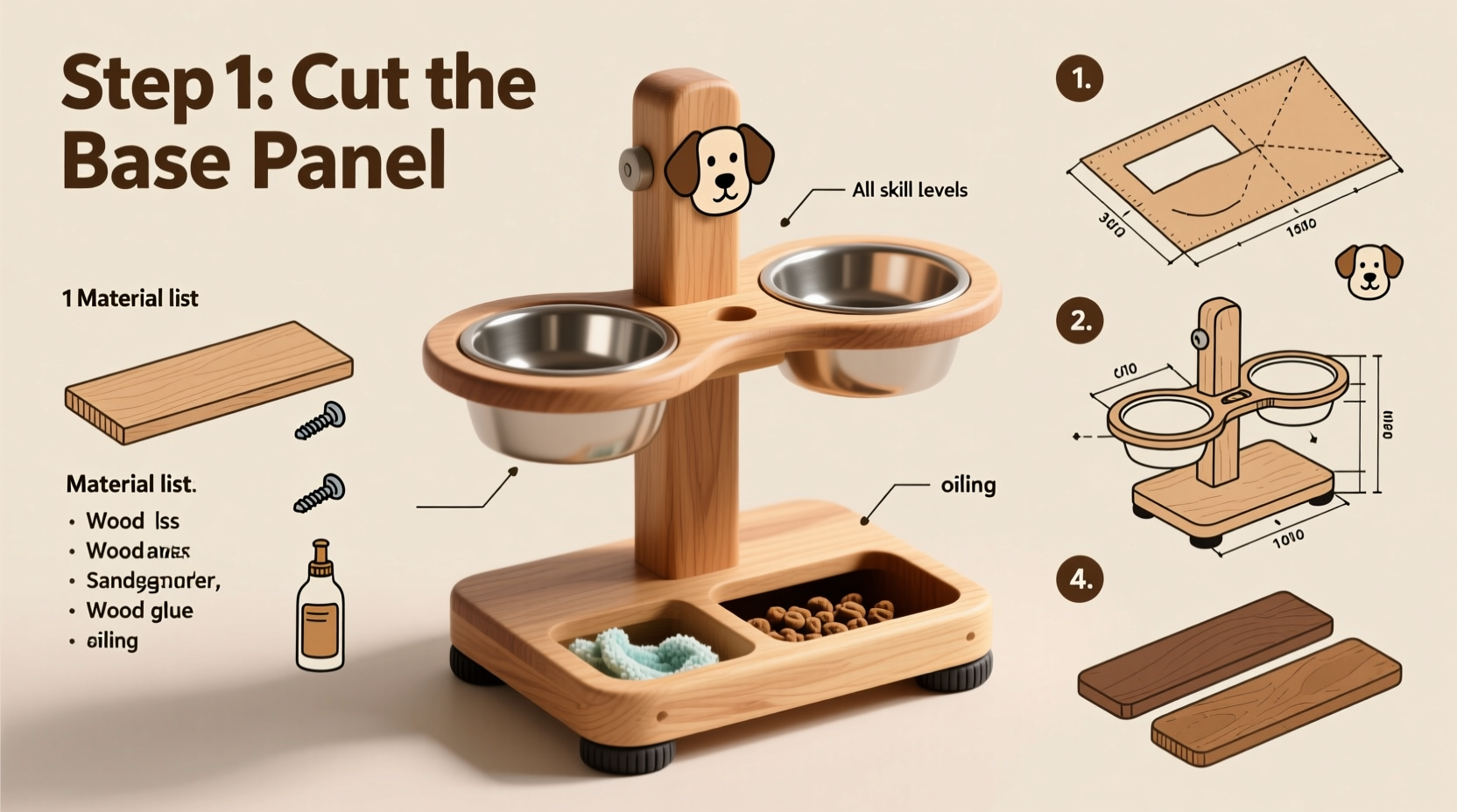 creative and practical diy dog bowl holders step by step guide for every skill level