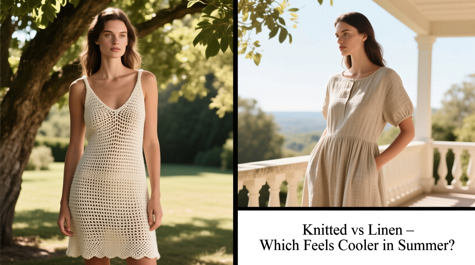 knitted dress vs linen dress which one actually feels cooler in summer