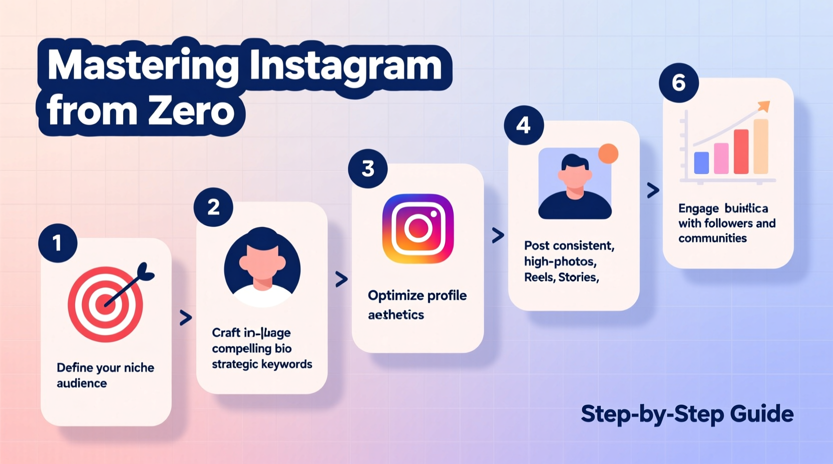 mastering instagram from zero a step by step guide to building your presence