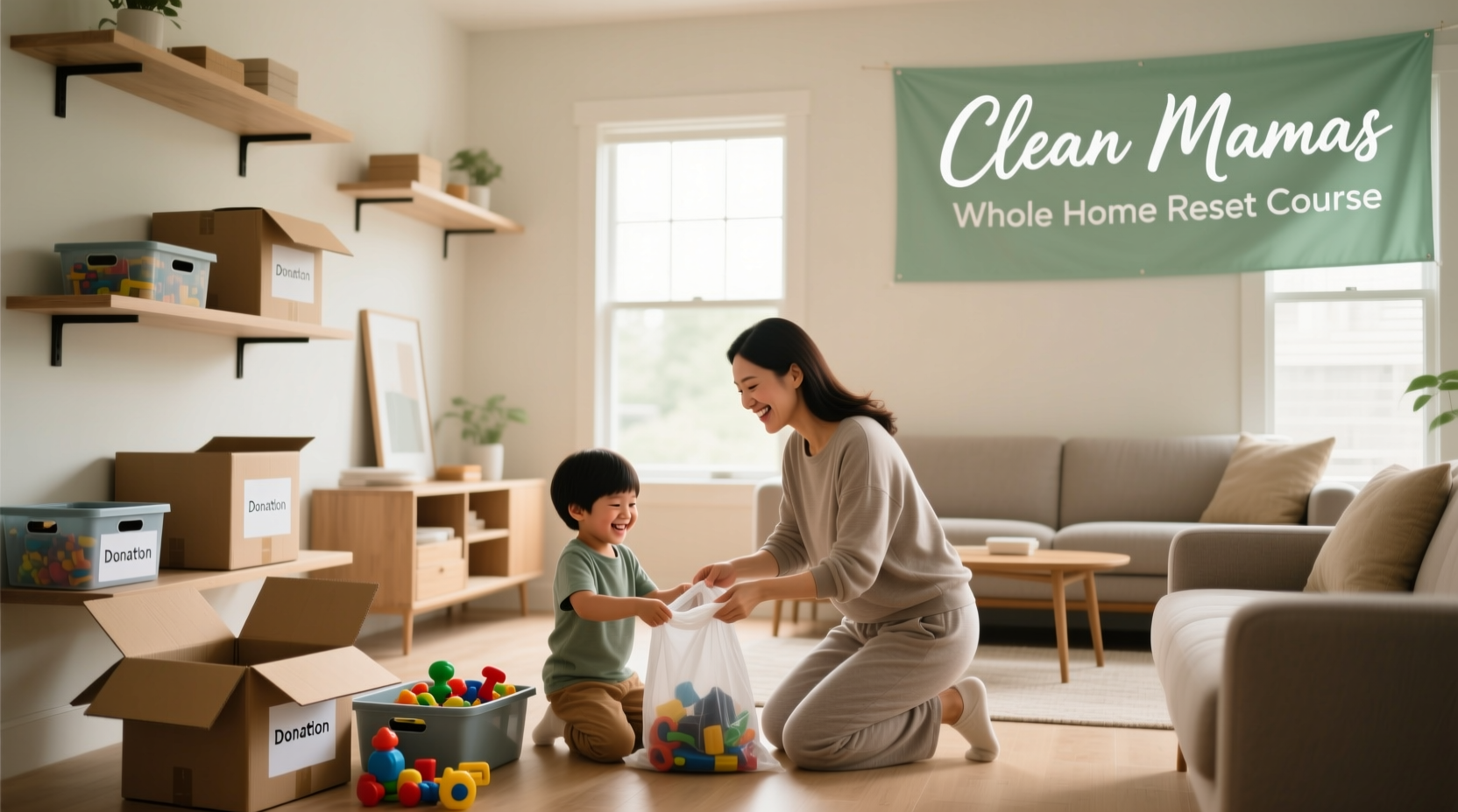 lets clean declutter our homes together clean mamas whole home reset course