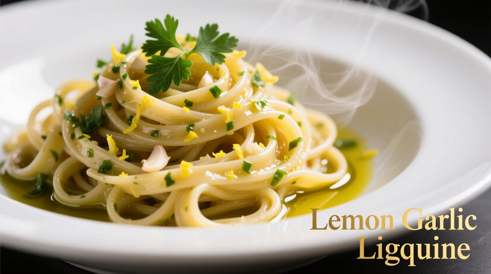 Fresh lemon garlic sauce tossed with linguine