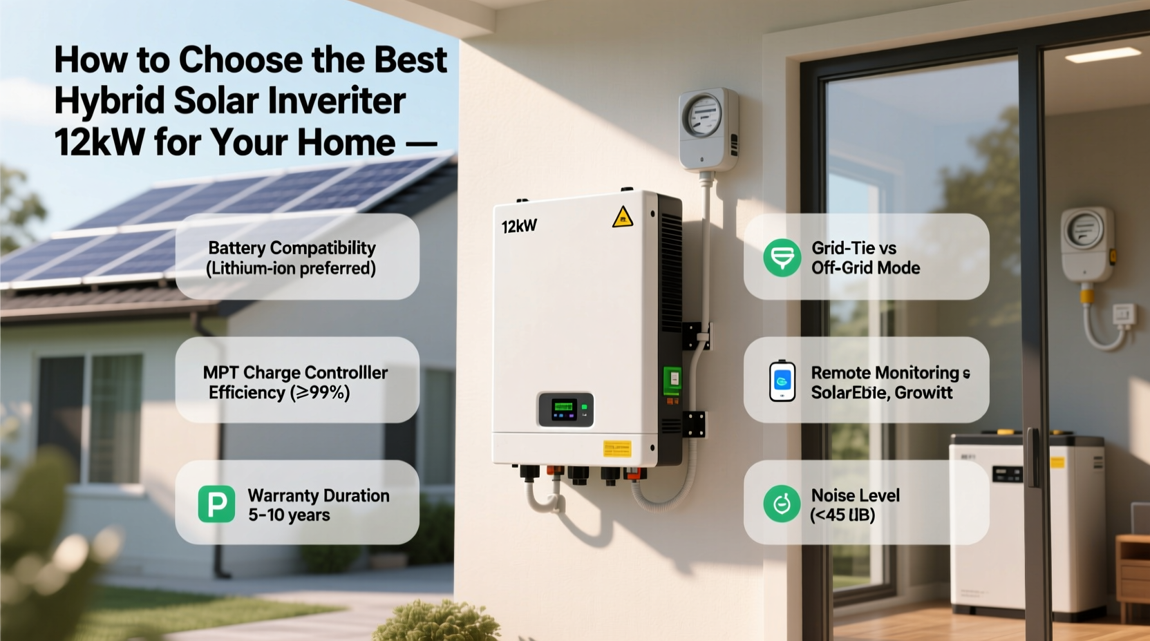 Select Solar Inverter How to Choose the Best Hybrid Solar Inverter 12kW for Your Home