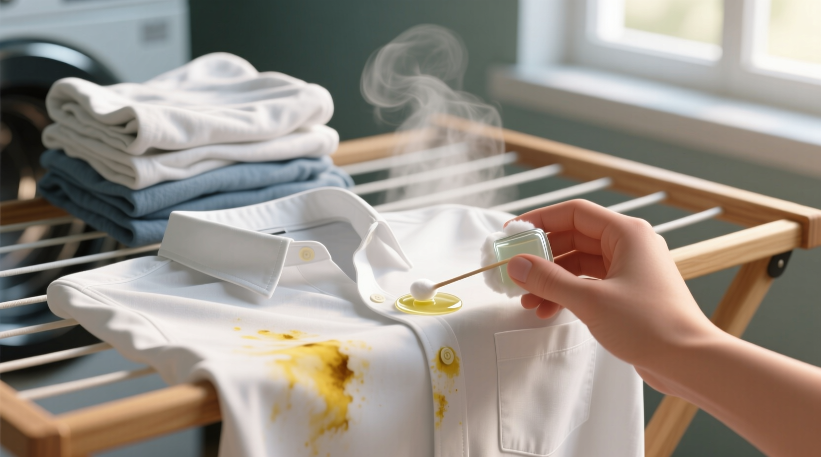 how to remove spots that show up on laundry