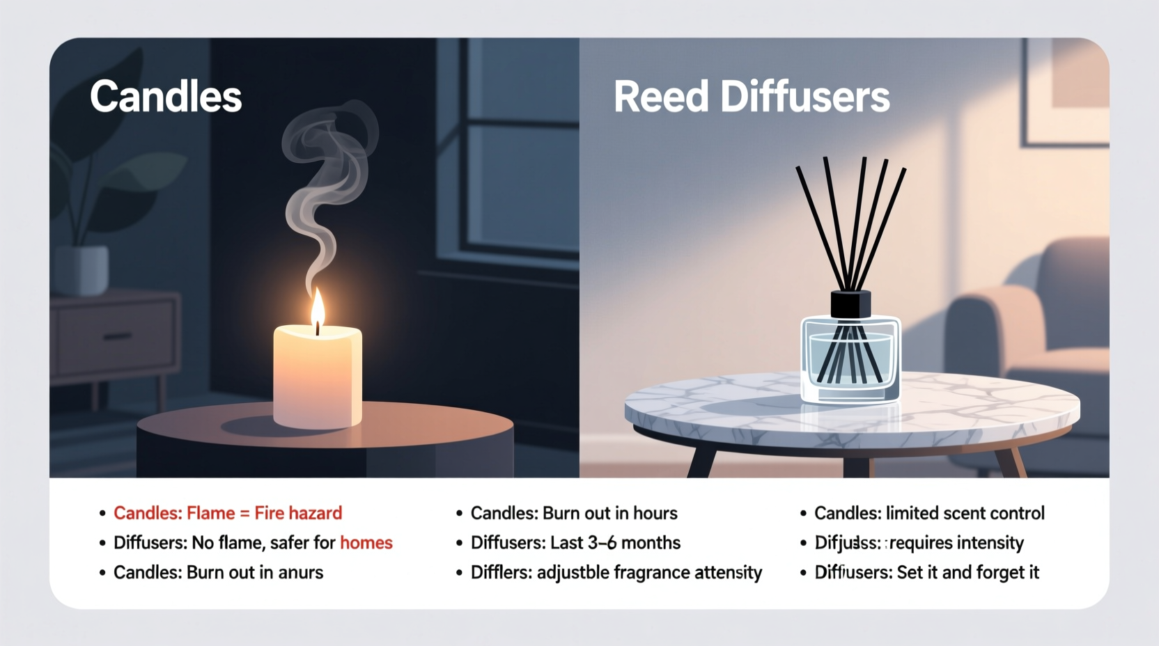 scented candles vs reed diffusers why are people ditching candles for diffusers